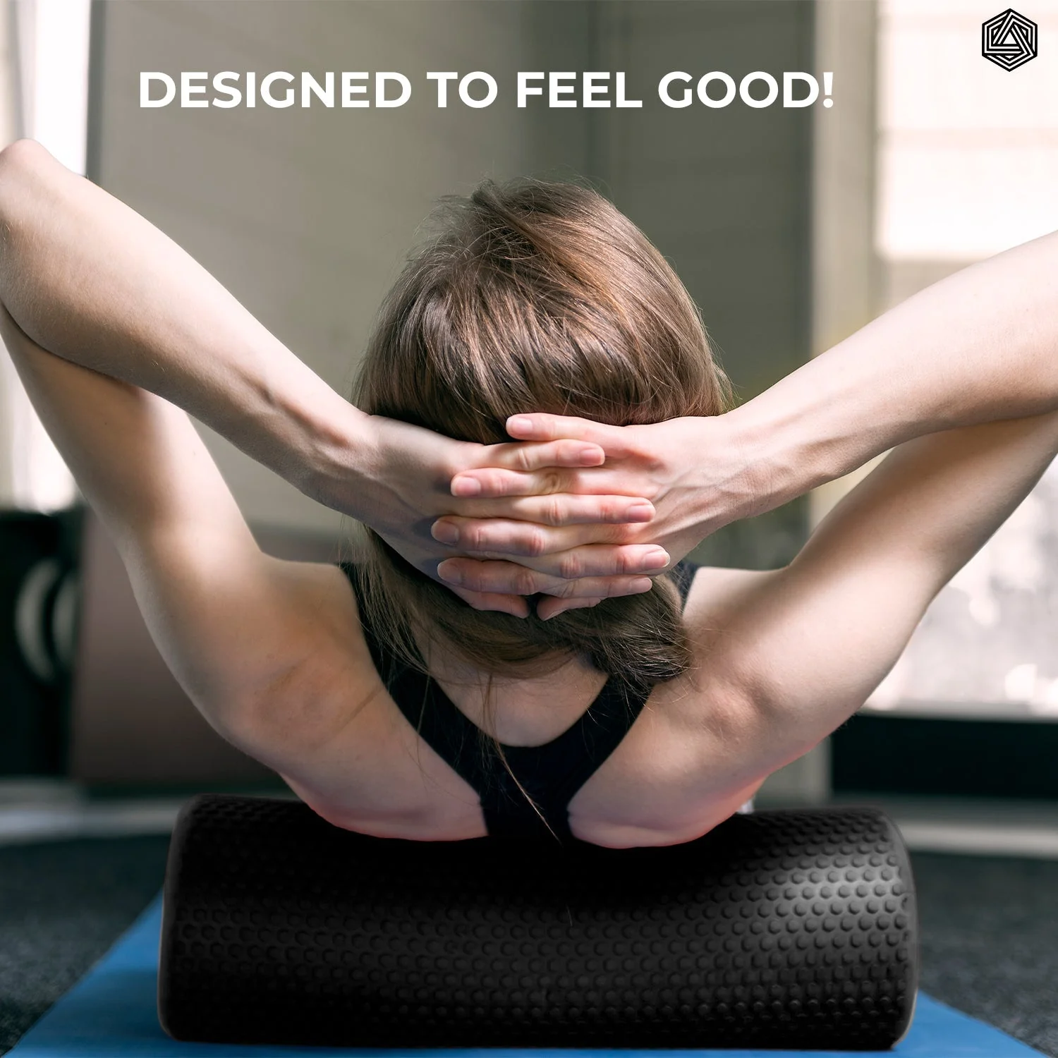 Foam Roller -Dotted For Deep Tissue Massage 45 cm Black - Image 8