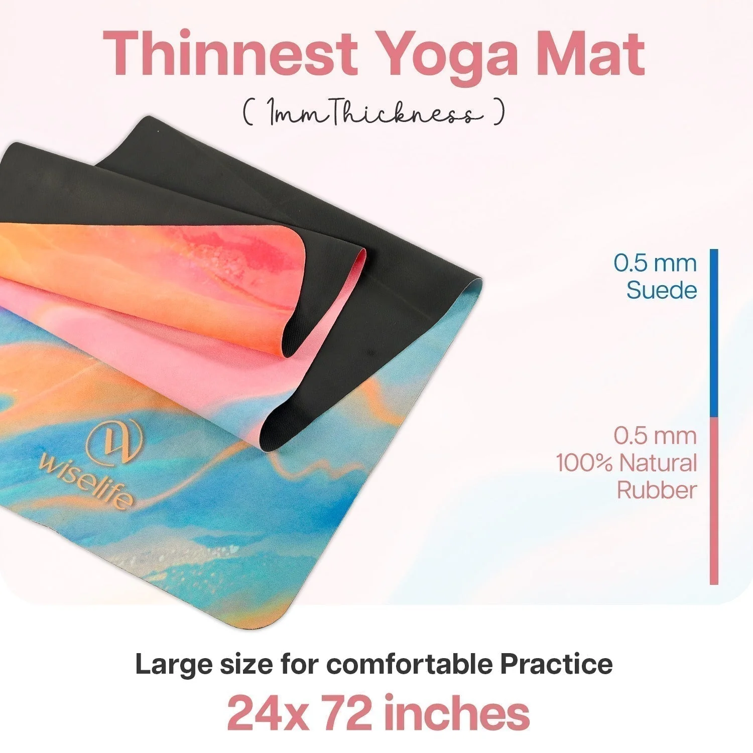 Foldable Microfiber Yoga Mat - 1MM - Image 28