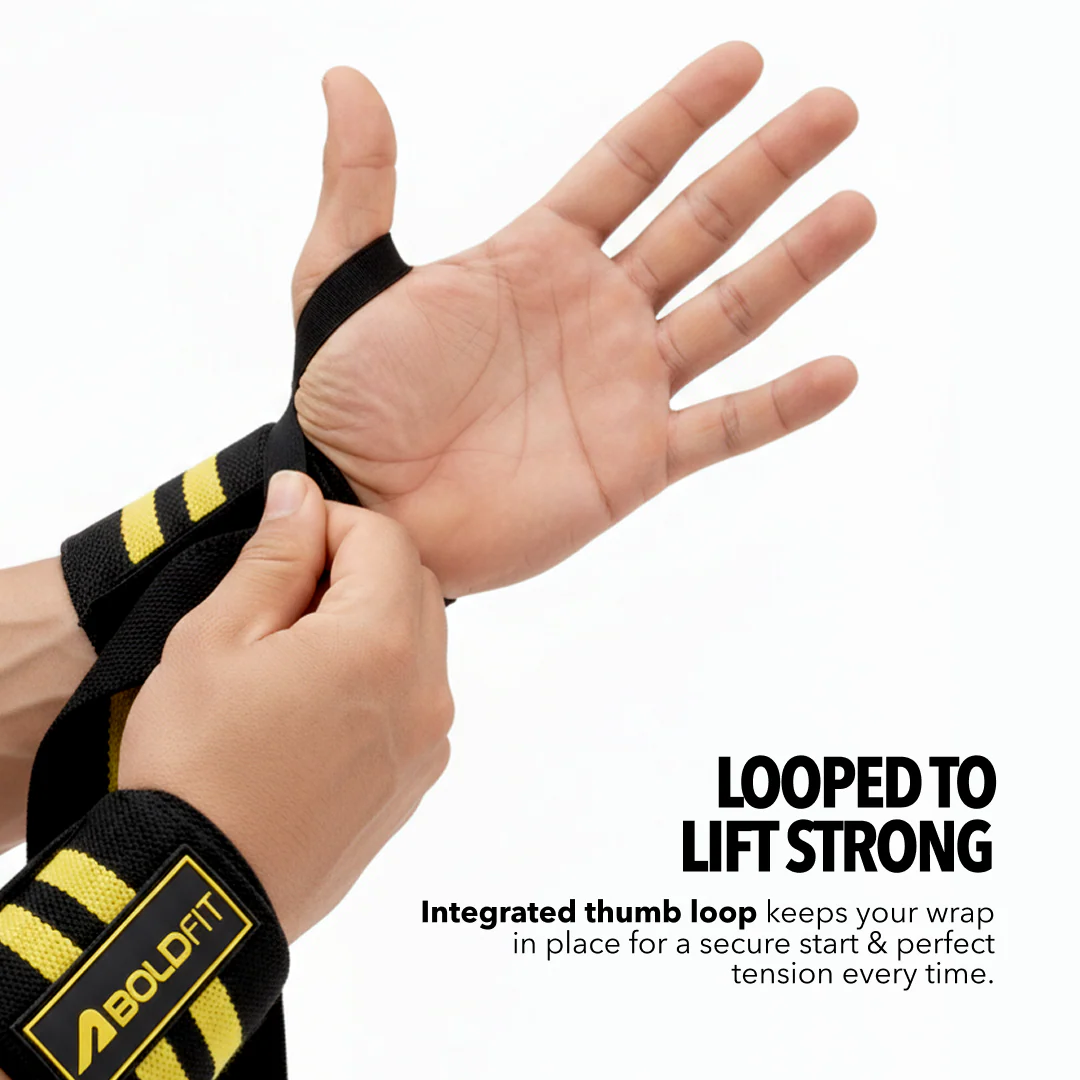Force Grip Wrist wrap -Black - Image 5