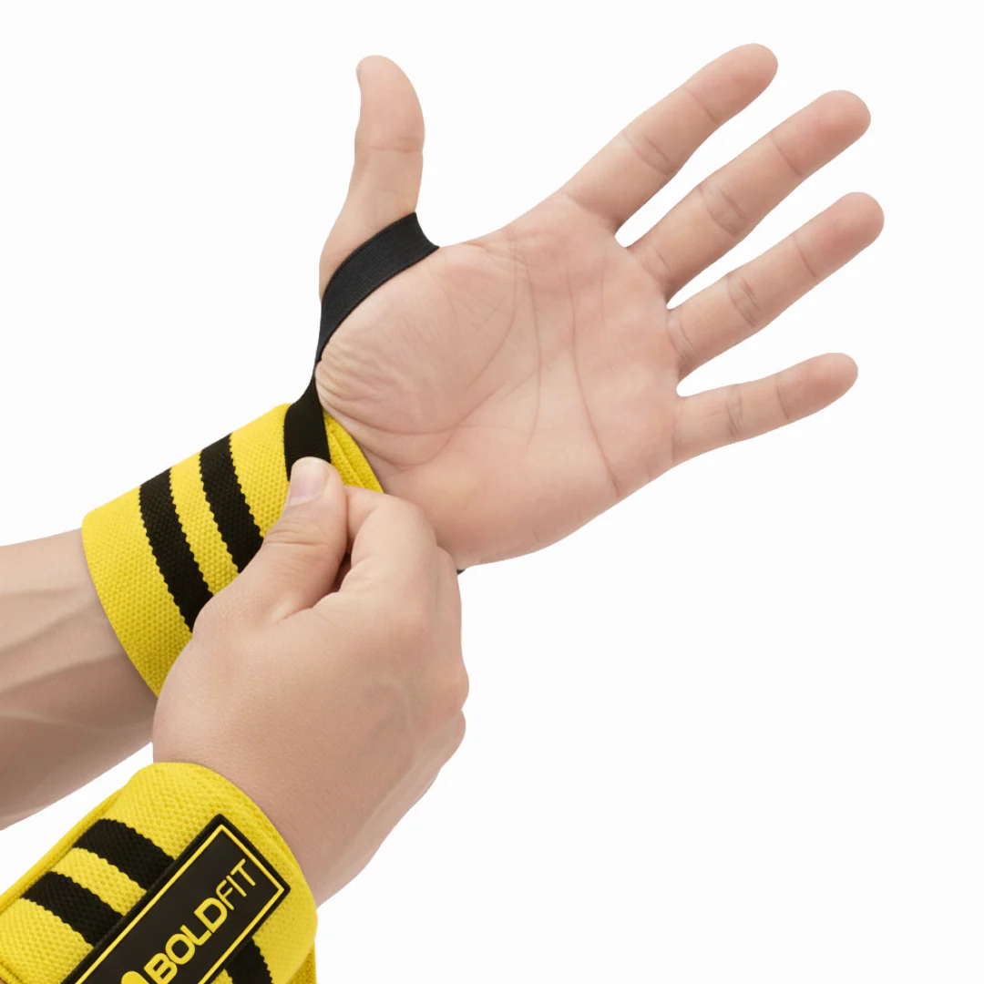 Force Grip Wrist Wrap - Yellow - Image 2