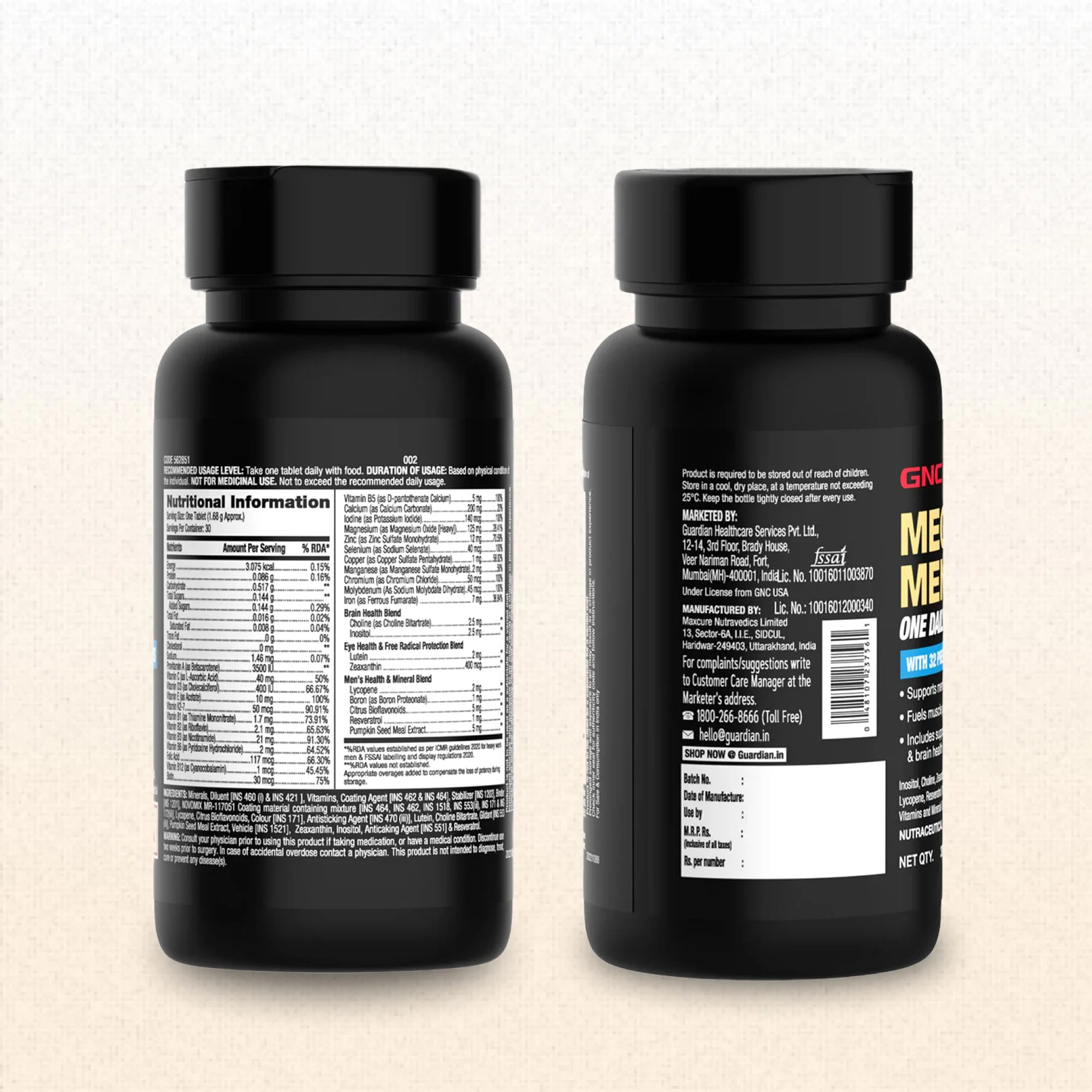 GNC Mega Men One Daily Multivitamin(30 Tablets) - Image 5