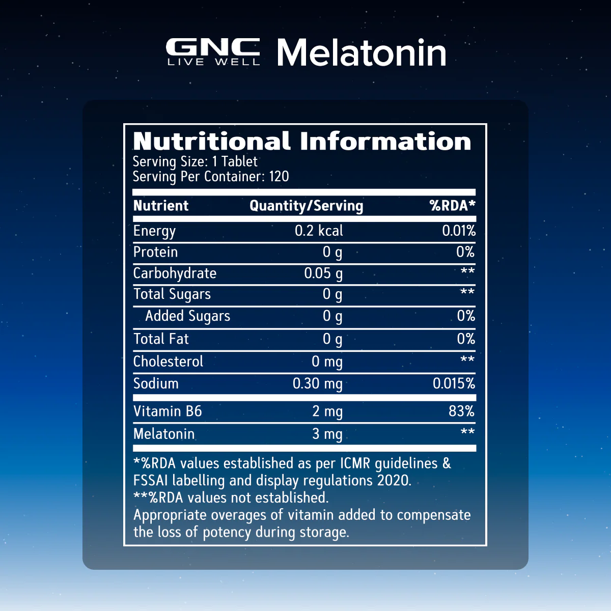 GNC Melatonin Timed Release With Vitamin B6 | Maintains Healthy Sleep Cycle | Ensures Undisturbed Sleep | Improves Mood | Helps in Relaxation | Formulated in USA | 3mg Per Serving | 60 Tablets - Image 5