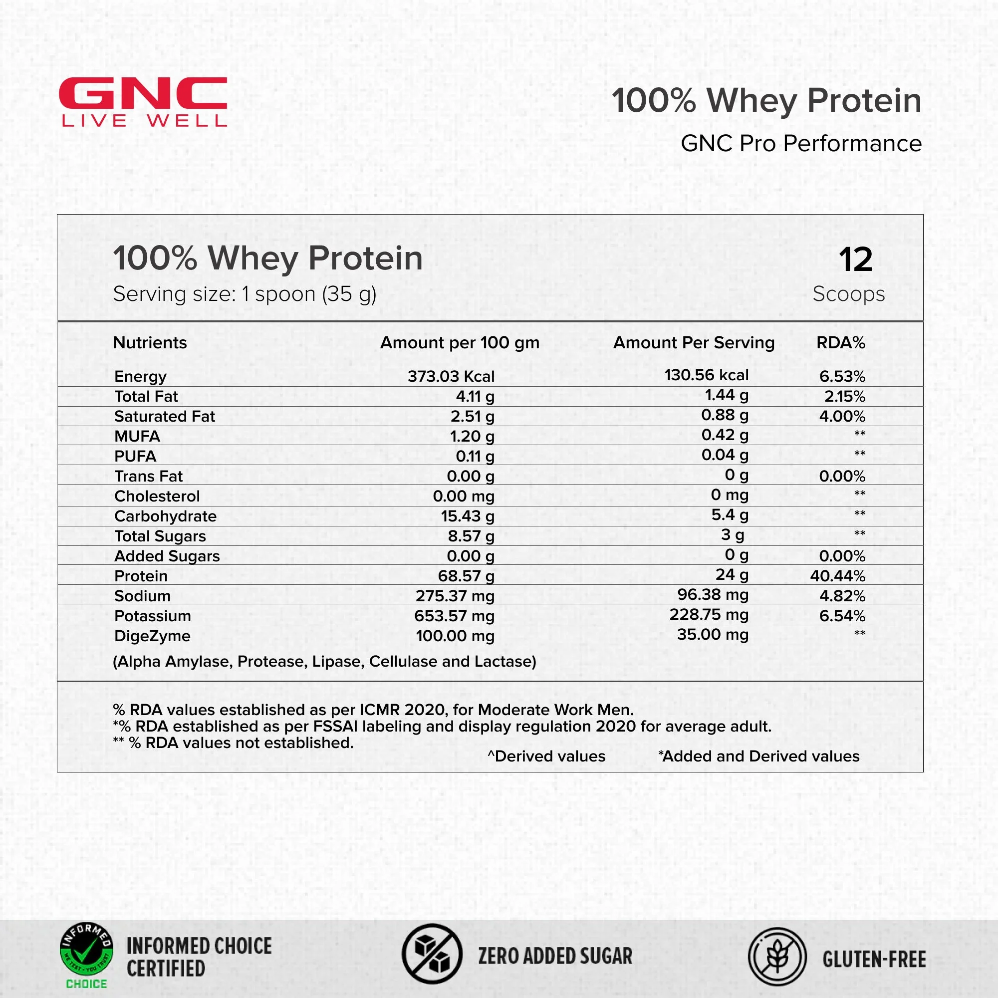 GNC Pro Performance 100% Whey Protein Powder | Boosts Strength & Endurance | Builds Lean Muscles | Fastens Muscle Recovery | Formulated In USA | 24g Protein | 5.5g BCAA | Chocolate Supreme | 450 Gms - Image 6
