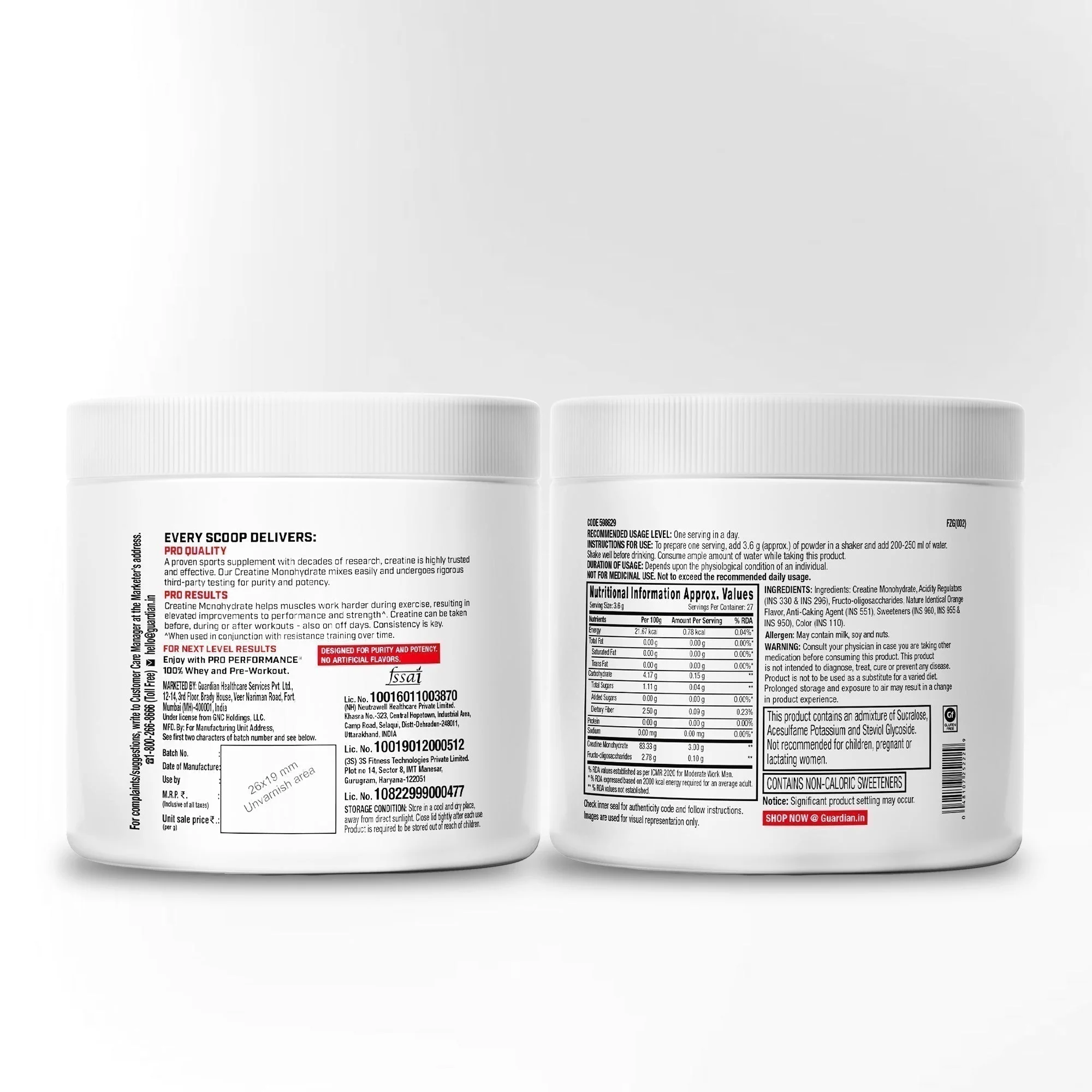 GNC Pro Performance Creatine Monohydrate | 100 gm | Orange - Image 4