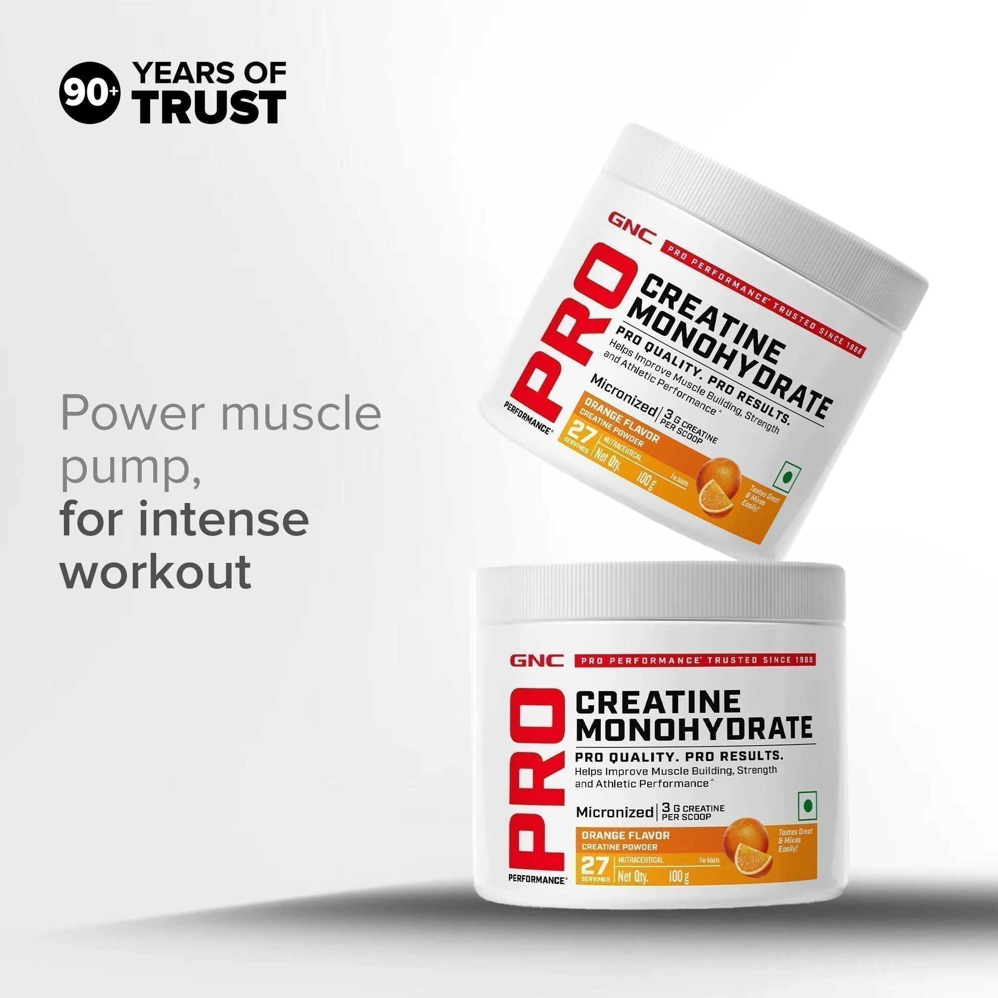 GNC Pro Performance Creatine Monohydrate | 100 gm | Orange - Image 6