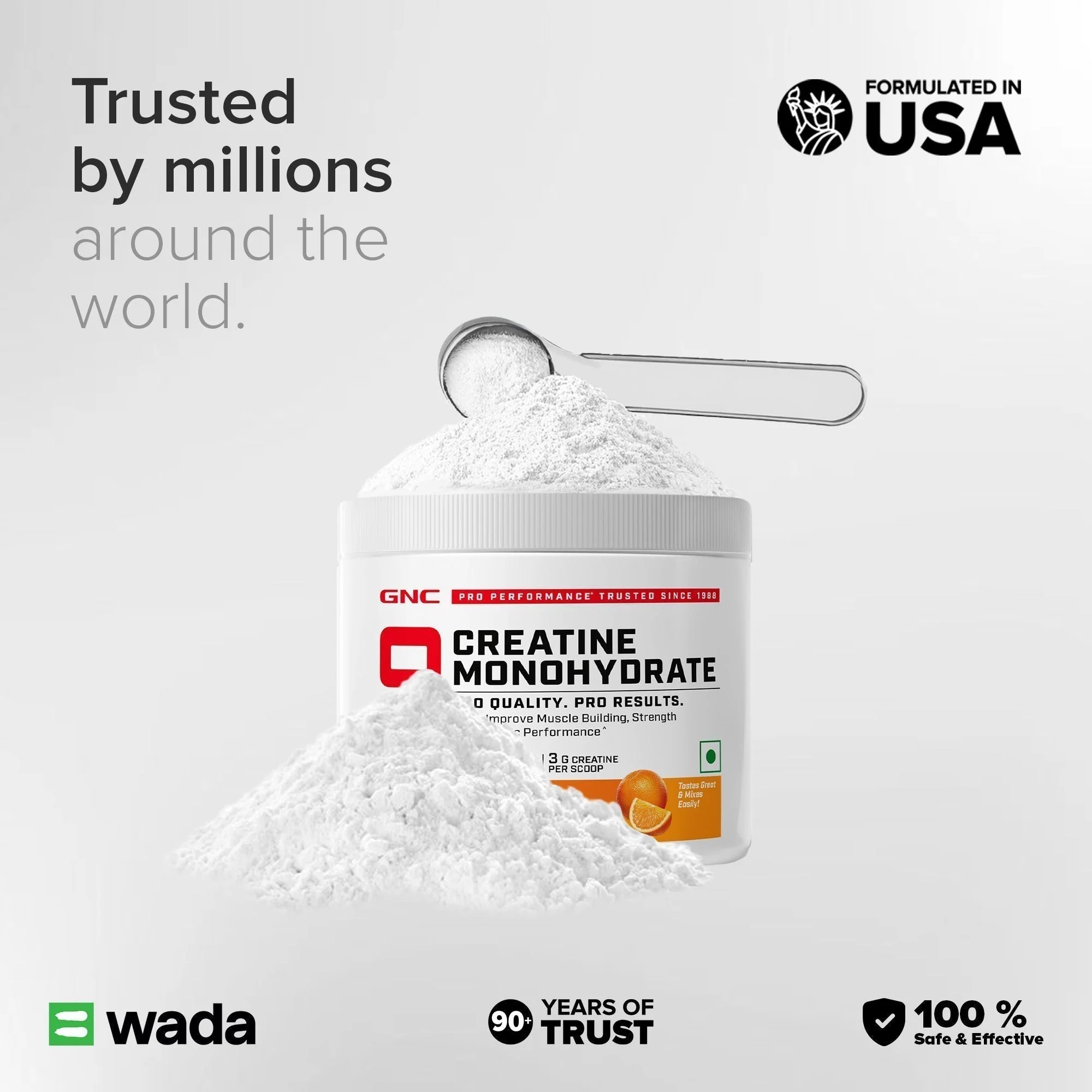 GNC Pro Performance Creatine Monohydrate | 100 gm | Orange - Image 9