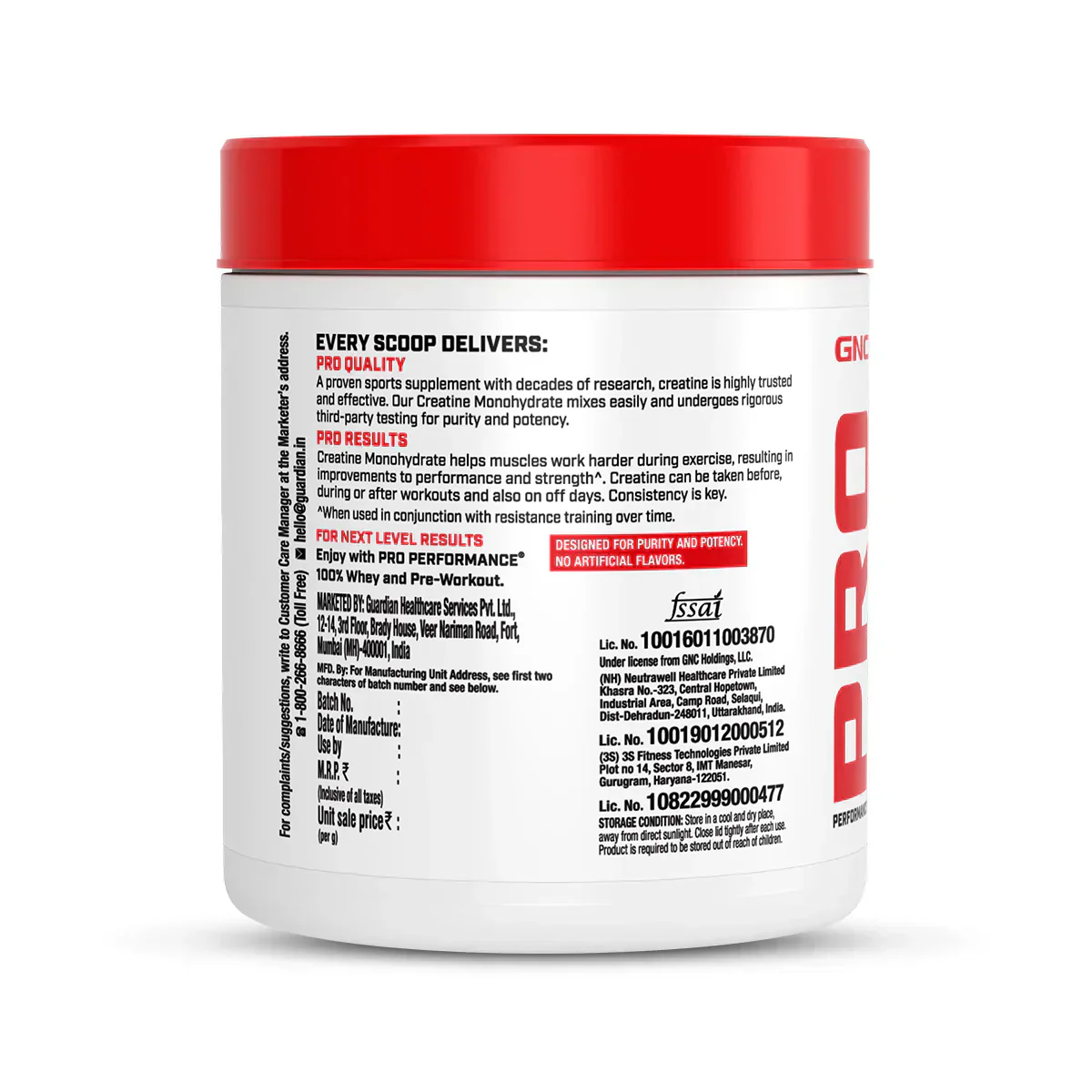 GNC Pro Performance Creatine Monohydrate(250 gms - Lemon) - Image 9