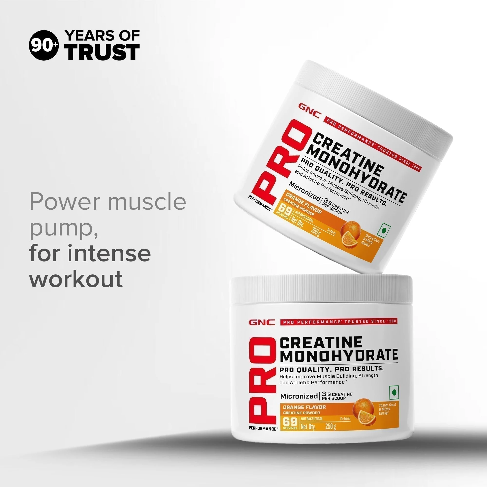 GNC Pro Performance Creatine Monohydrate(250 gms - Orange) - Image 5