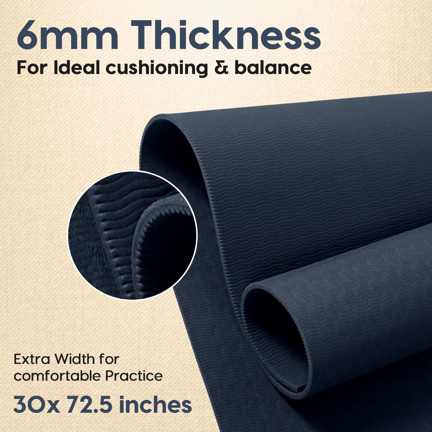 Grande XL TPE Yoga Mat - 6MM - Image 11