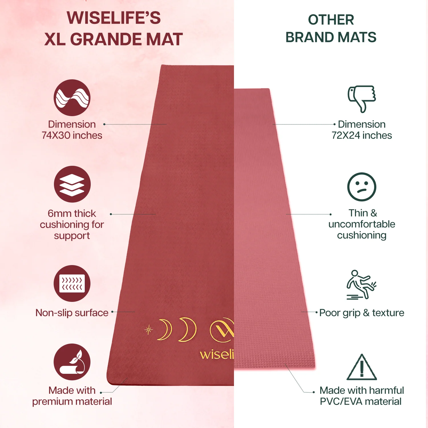 Grande XL TPE Yoga Mat - 6MM - Image 23