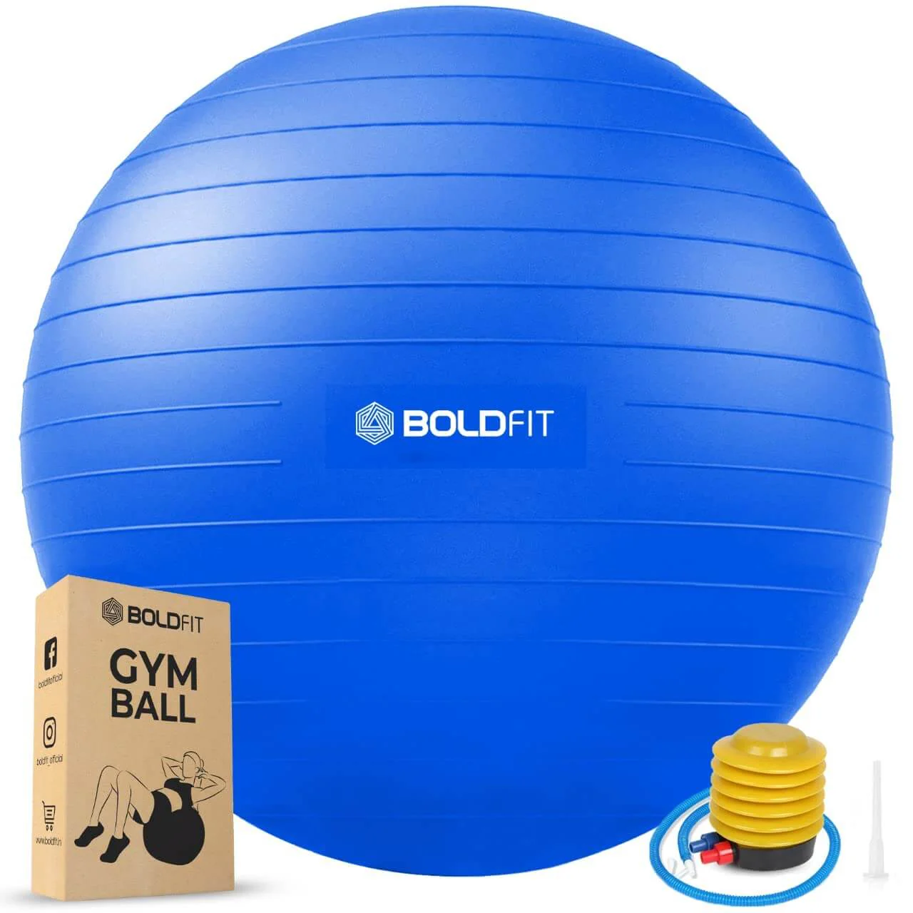 Gym Ball for Exercise & Yoga with Pump - 55cm - Image 14