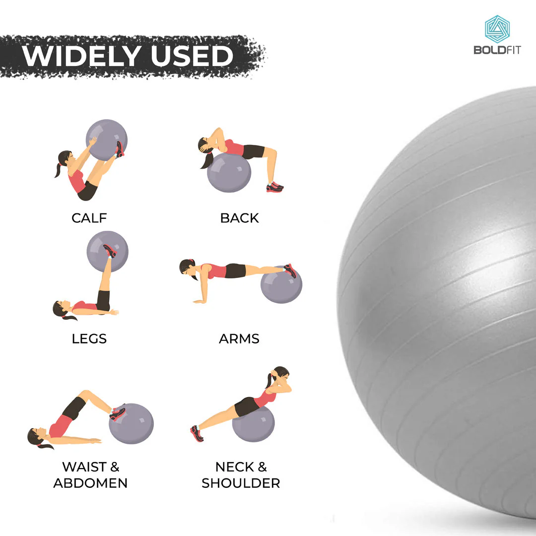Gym Ball with Pump - 55 cm - Image 6