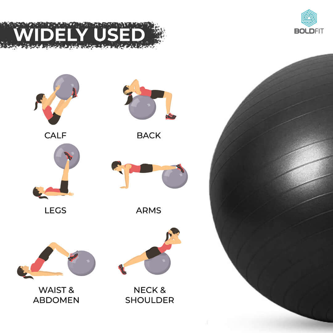 Gym Ball with Pump - 75 cm - Image 11