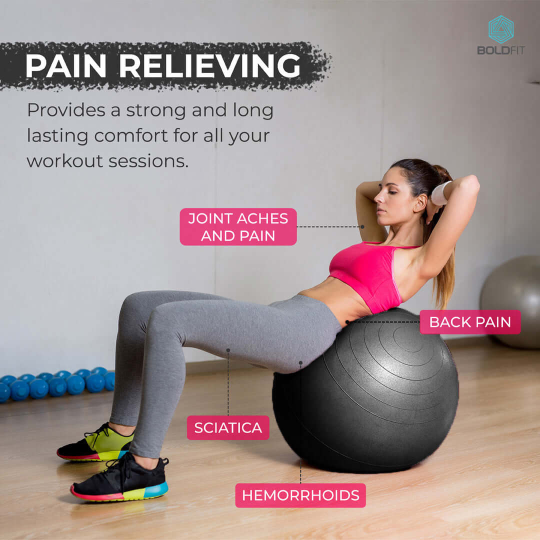 Gym Ball with Pump - 75 cm - Image 12