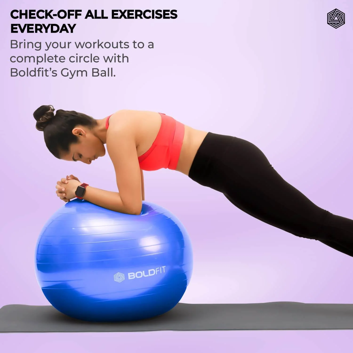 Gym Ball with Pump - 75 cm - Image 15