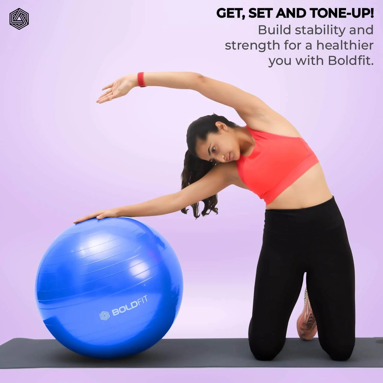 Gym Ball with Pump - 75 cm - Image 18