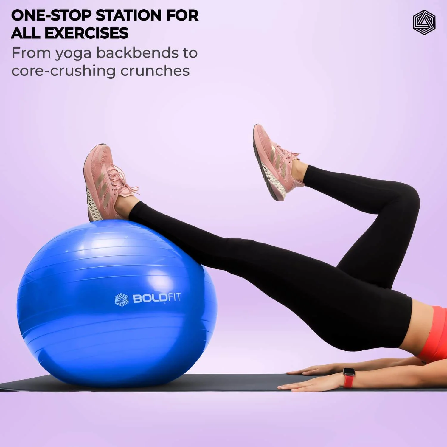 Gym Ball with Pump - 75 cm - Image 19