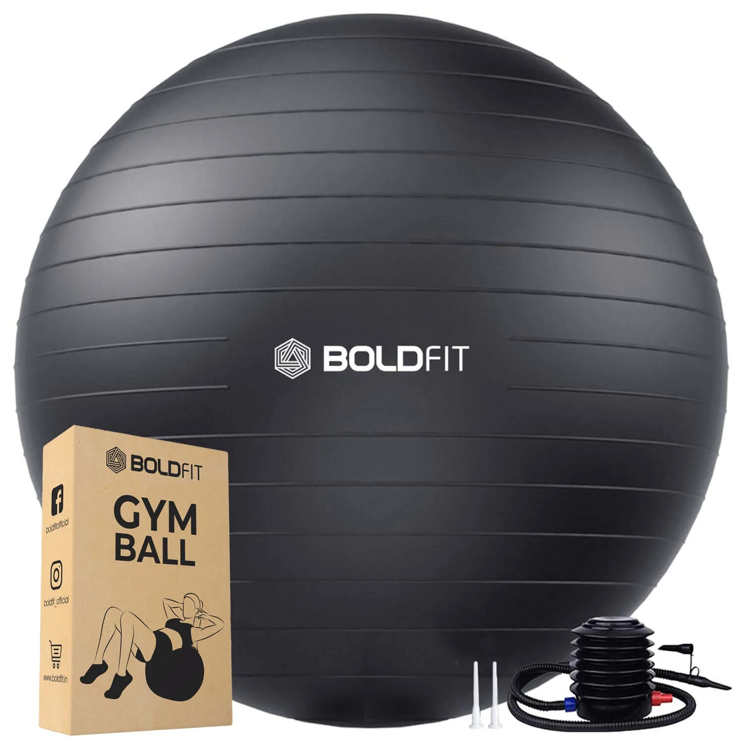 Gym Ball with Pump - 75 cm - Image 8