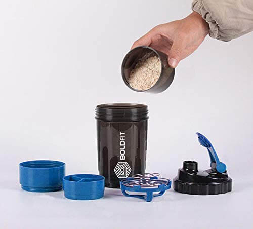 Gym Spider Shaker Bottle 500ml with Extra Compartment - Image 16