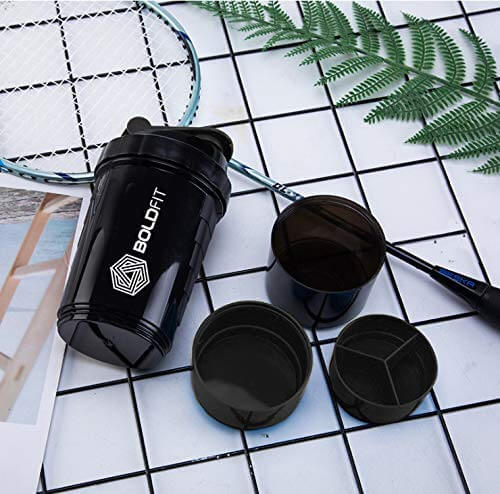 Gym Spider Shaker Bottle 500ml with Extra Compartment - Image 4