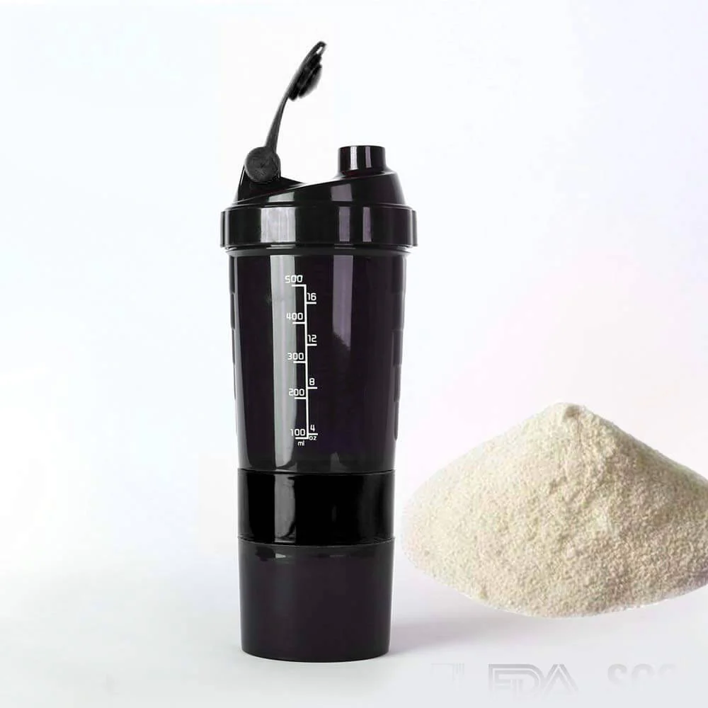 Gym Spider Shaker Bottle 500ml with Extra Compartment - Image 5