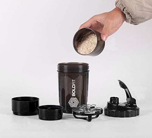 Gym Spider Shaker Bottle 500ml with Extra Compartment - Image 6