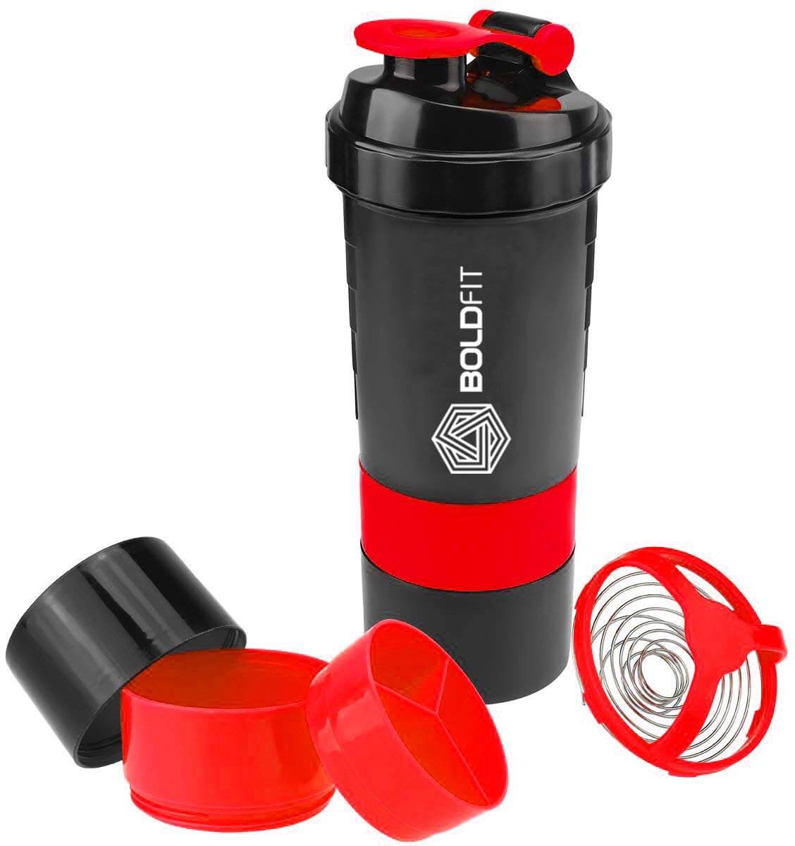 Gym Spider Shaker Bottle 500ml with Extra Compartment - Image 7