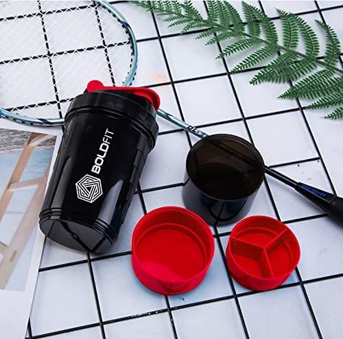 Gym Spider Shaker Bottle 500ml with Extra Compartment - Image 9