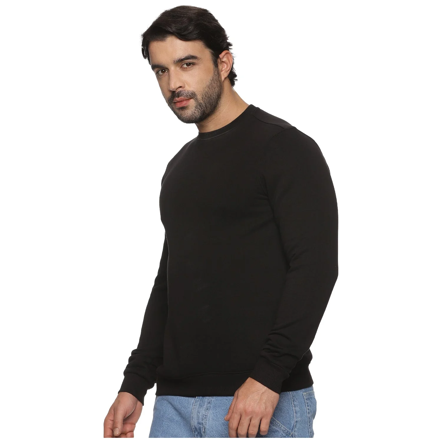 Half-zipper Sweatshirt for Men - Black - Image 15