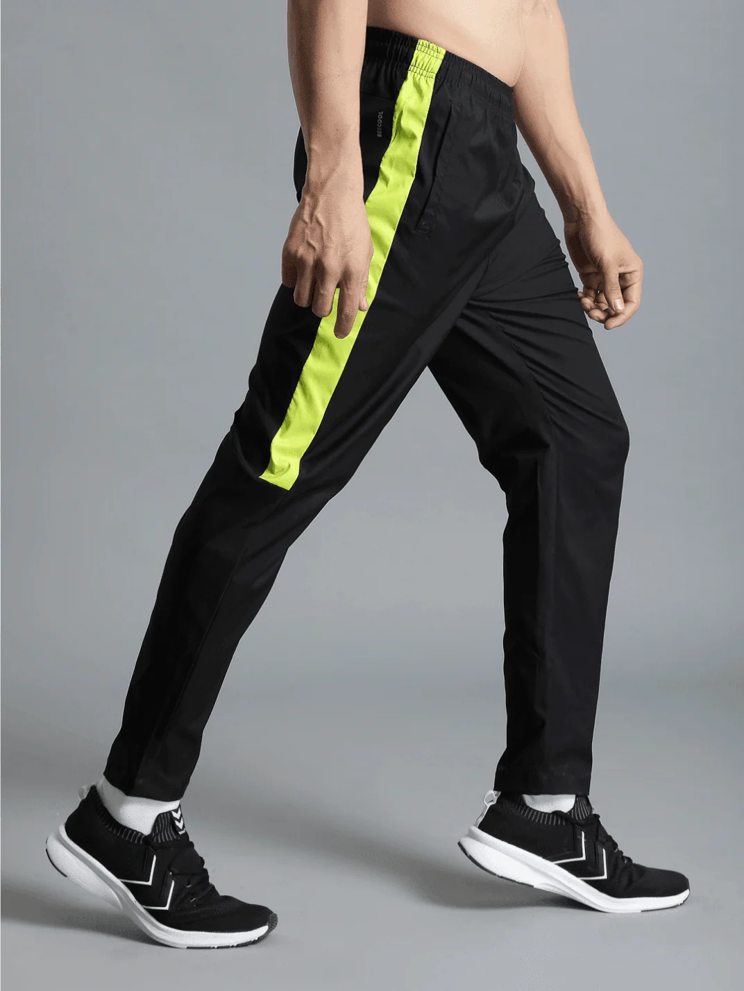 Harold Solid Regular fit Polyester Trackpants for Men with zipper pockets Comfortable Breathable Fabric Stretchable for Everyday Use Ideal for Yoga Training Gym Running or Performance - Image 2