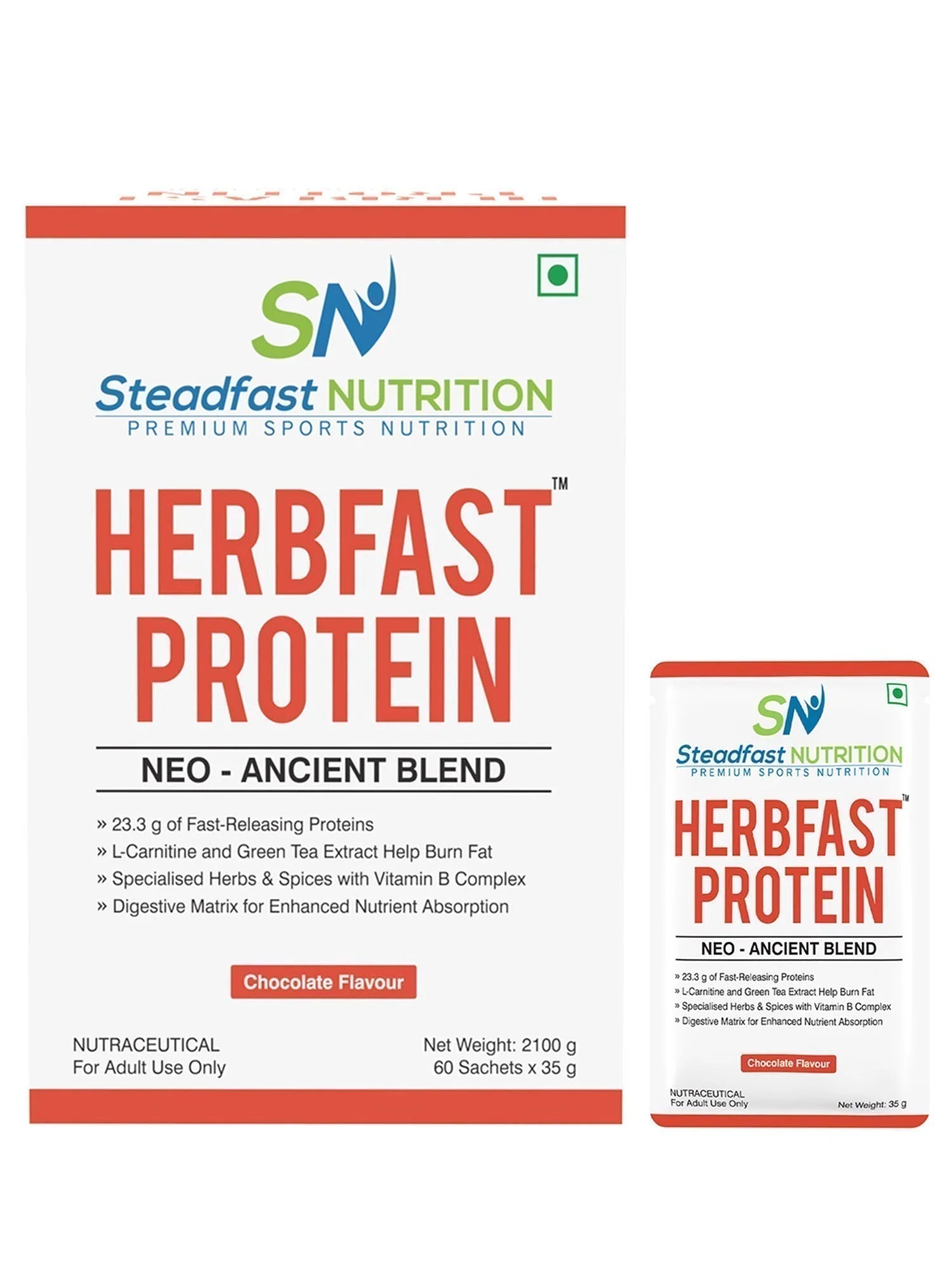 Herbfast Protein Fast-release whey proteins for lean muscle growth Chocolate 60 Sachets 2100g - Image 9