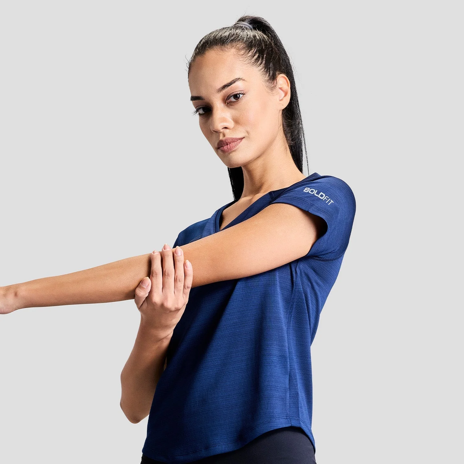 High Power Womens Tee - Navy - Image 2