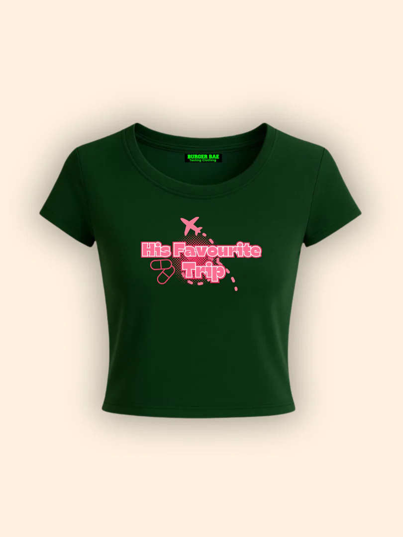 His Favourite Trip it Girl Baby tee for Women - Image 7