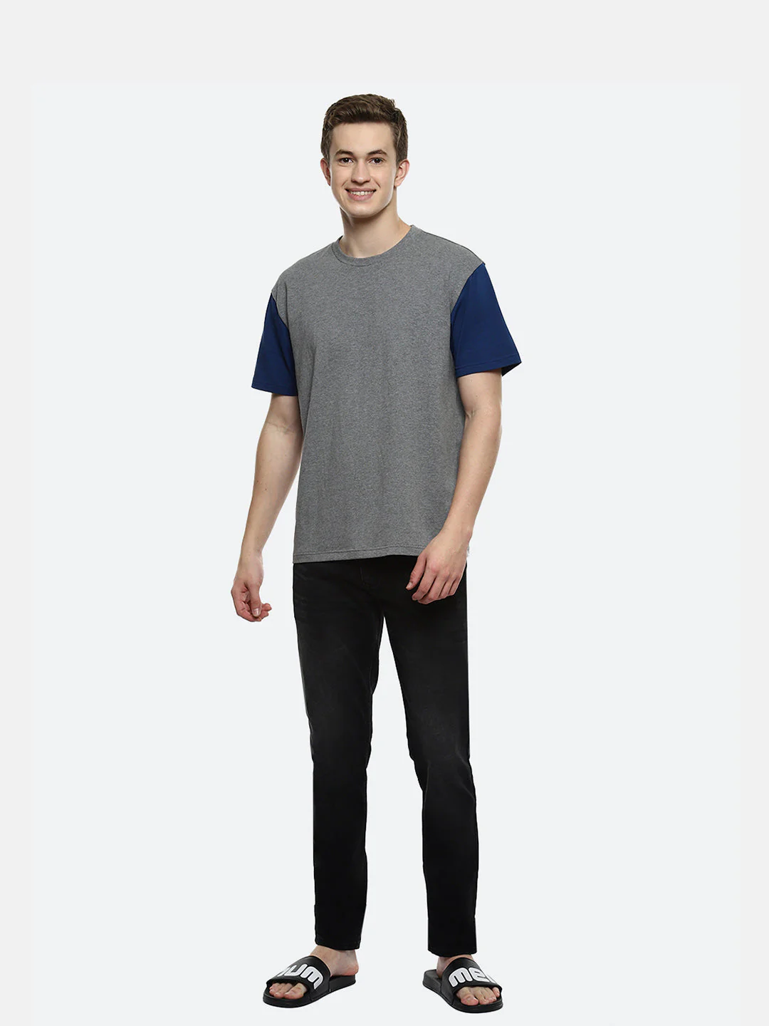 Hue Color Block Oversized T-Shirt - Image 6