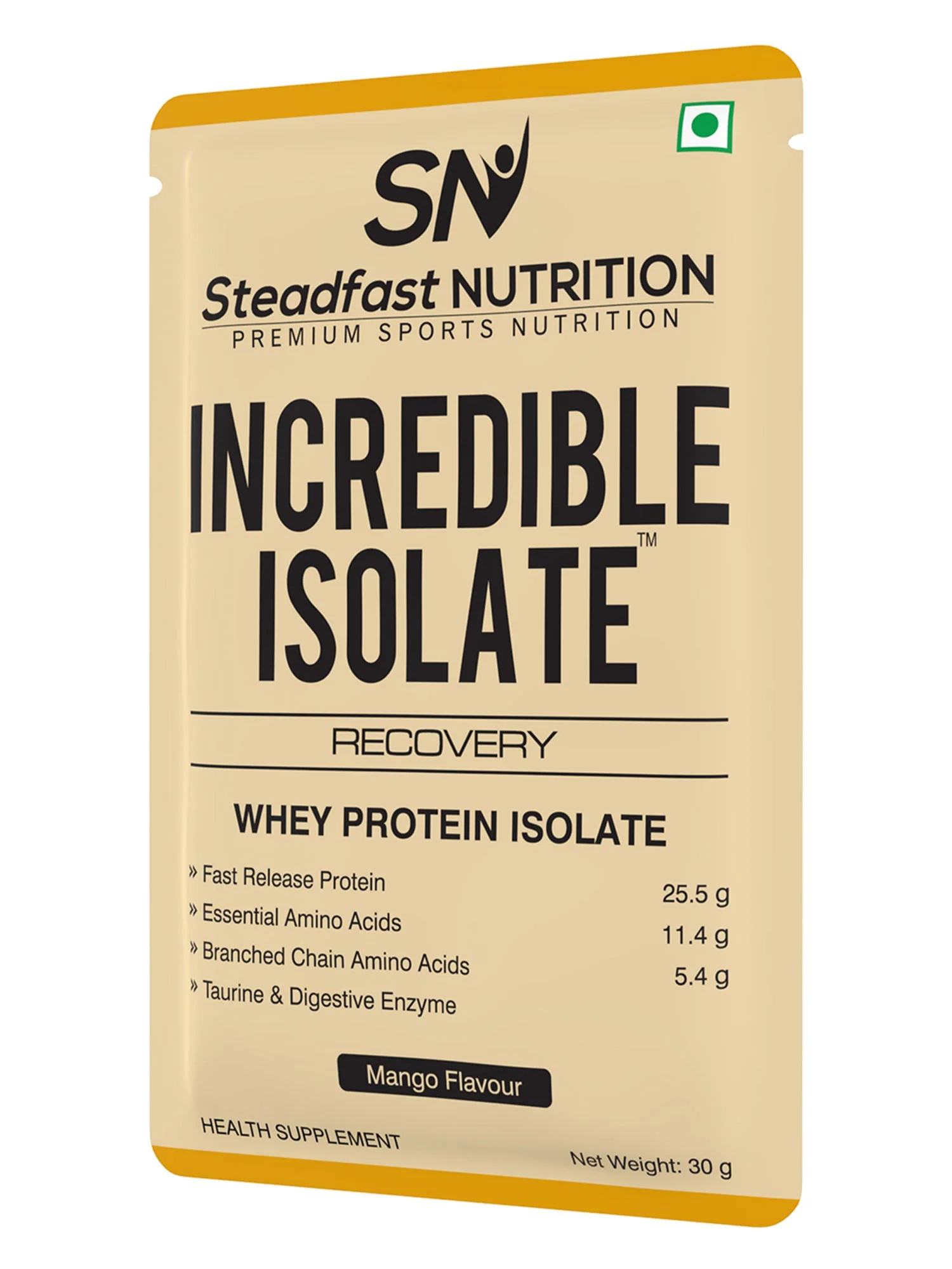 Incredible Isolate Whey protein Blend The Instant Recovery Mango 6 Sachets 180g - Image 5