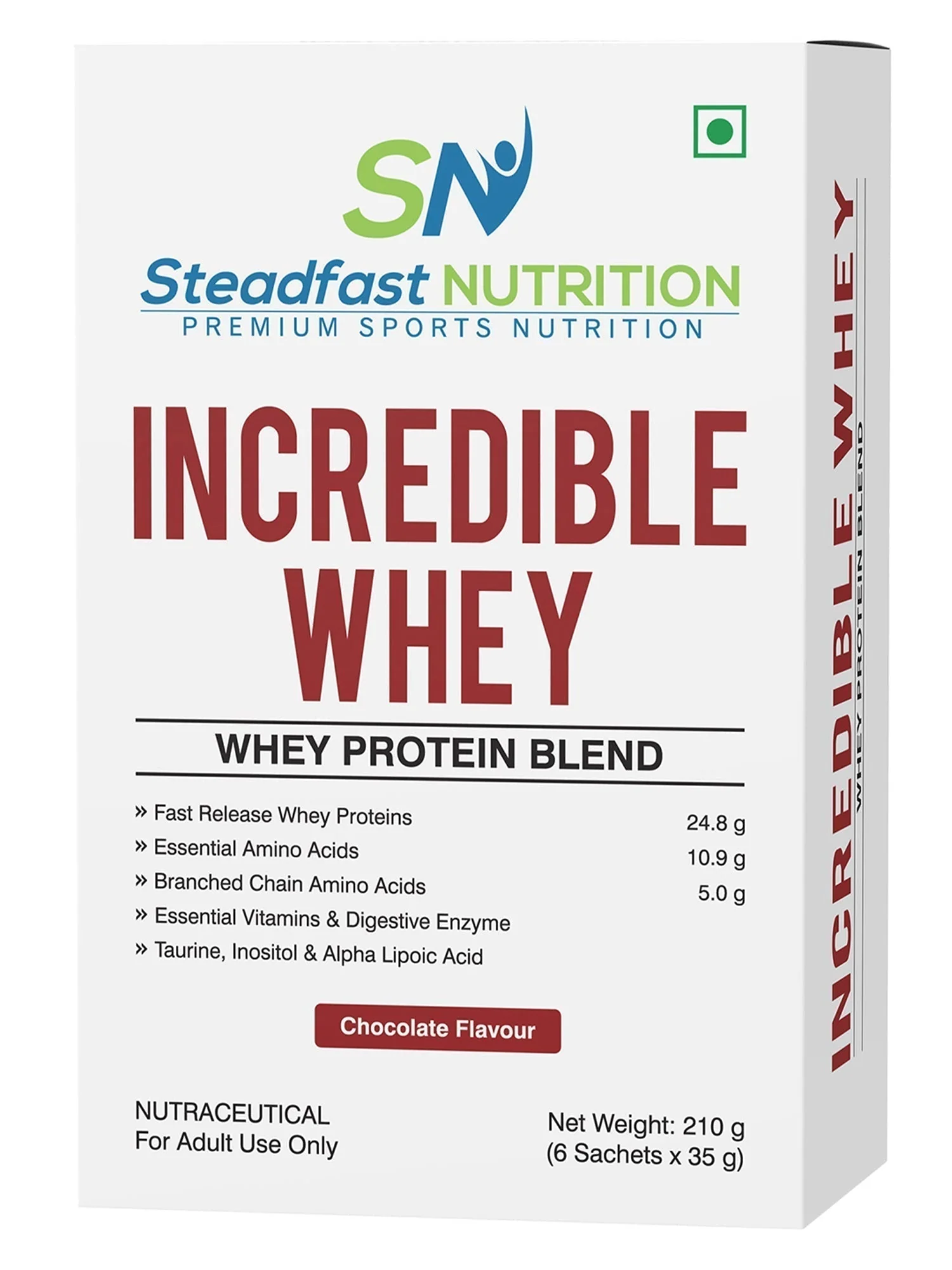 Incredible Whey Protein Blend For An Incredible You Chocolate 6 Sachets 210g - Image 6