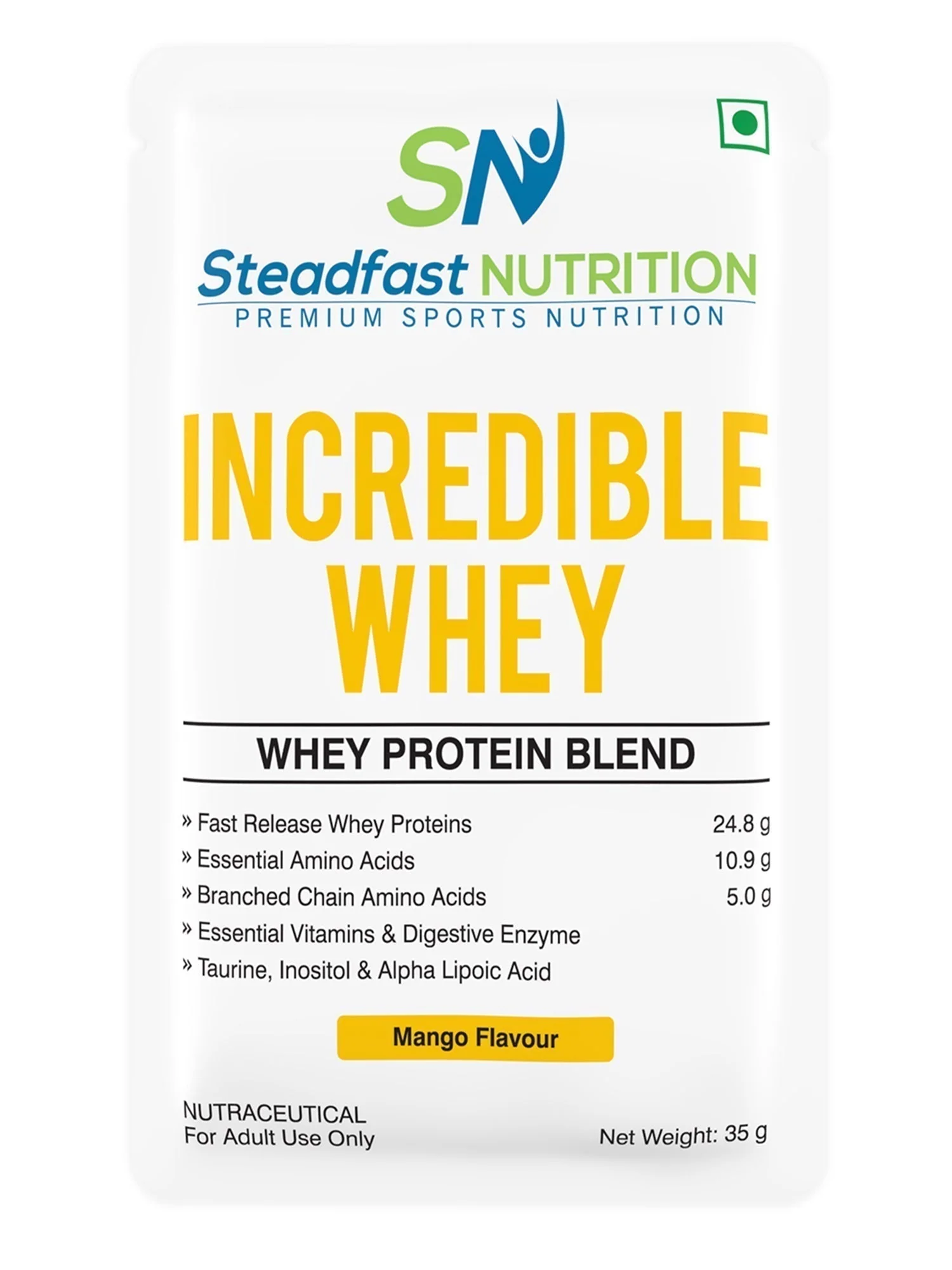Incredible Whey Protein Blend For An Incredible You Mango 6 Sachets 210g - Image 6