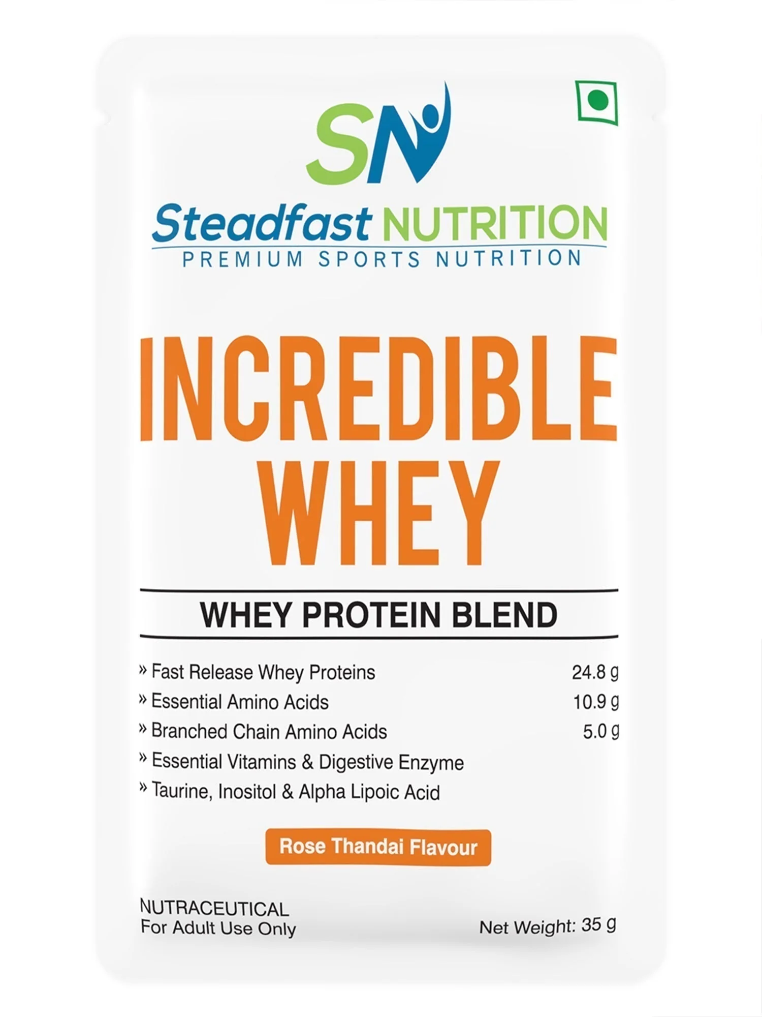 Incredible Whey Protein Blend For An Incredible You Rose Thandai 60 Sachets 2100g - Image 5