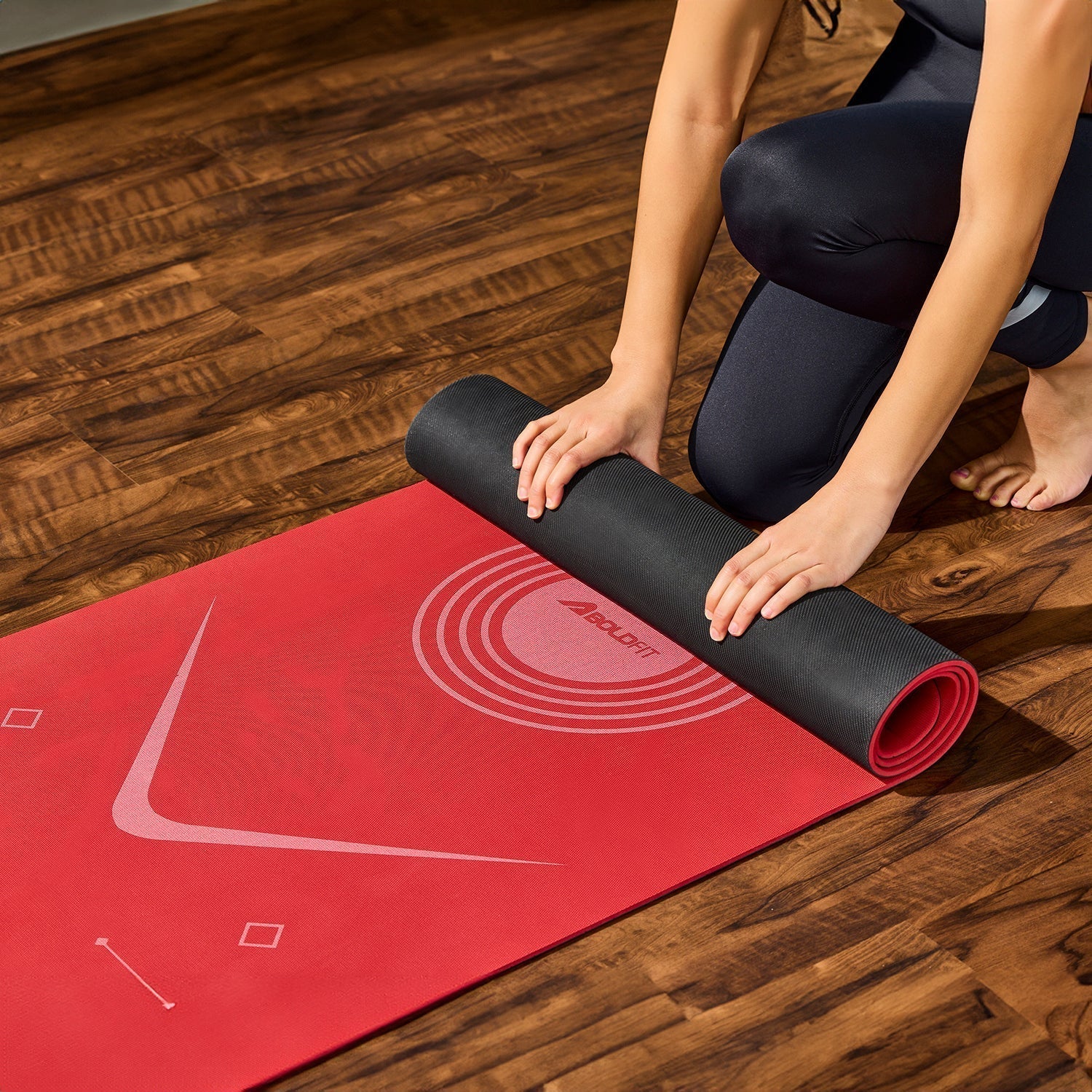 Invincible Yoga Mat - Red - Image 14