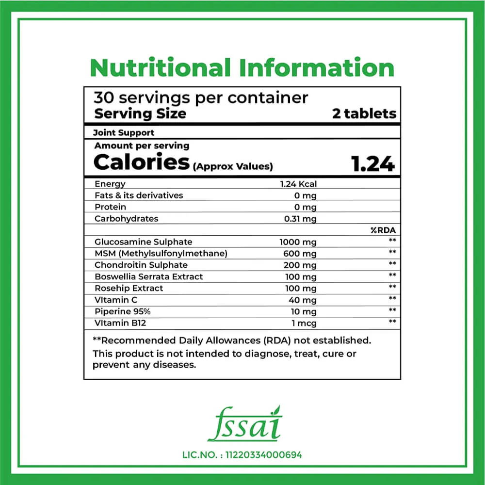 Joint Support Supplement Tablets - Image 3