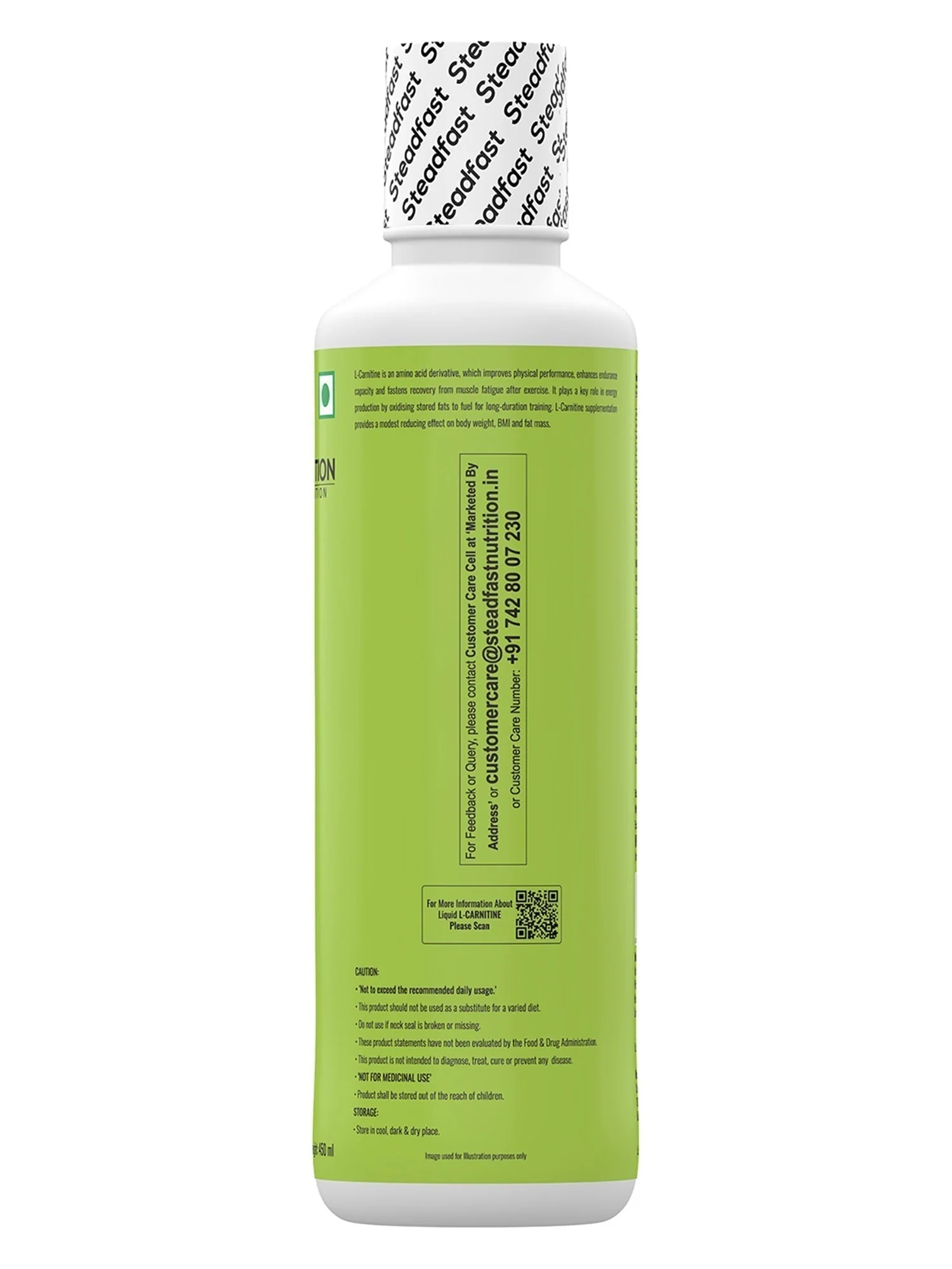 L-Carnitine 3000mg Liquid Supplement Vitamin B5 450ml (Green Apple) - Image 3