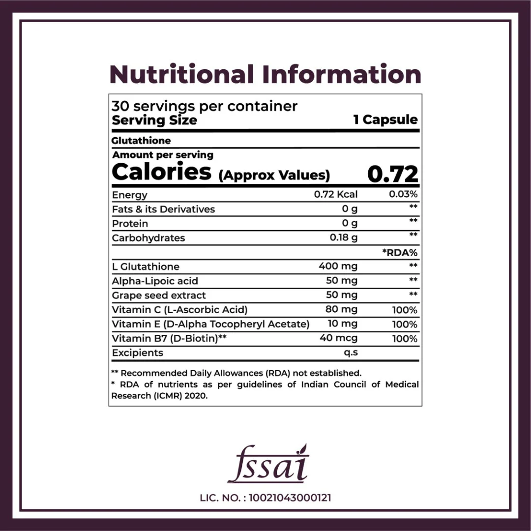 L Glutathione Veg Capsules - Image 8
