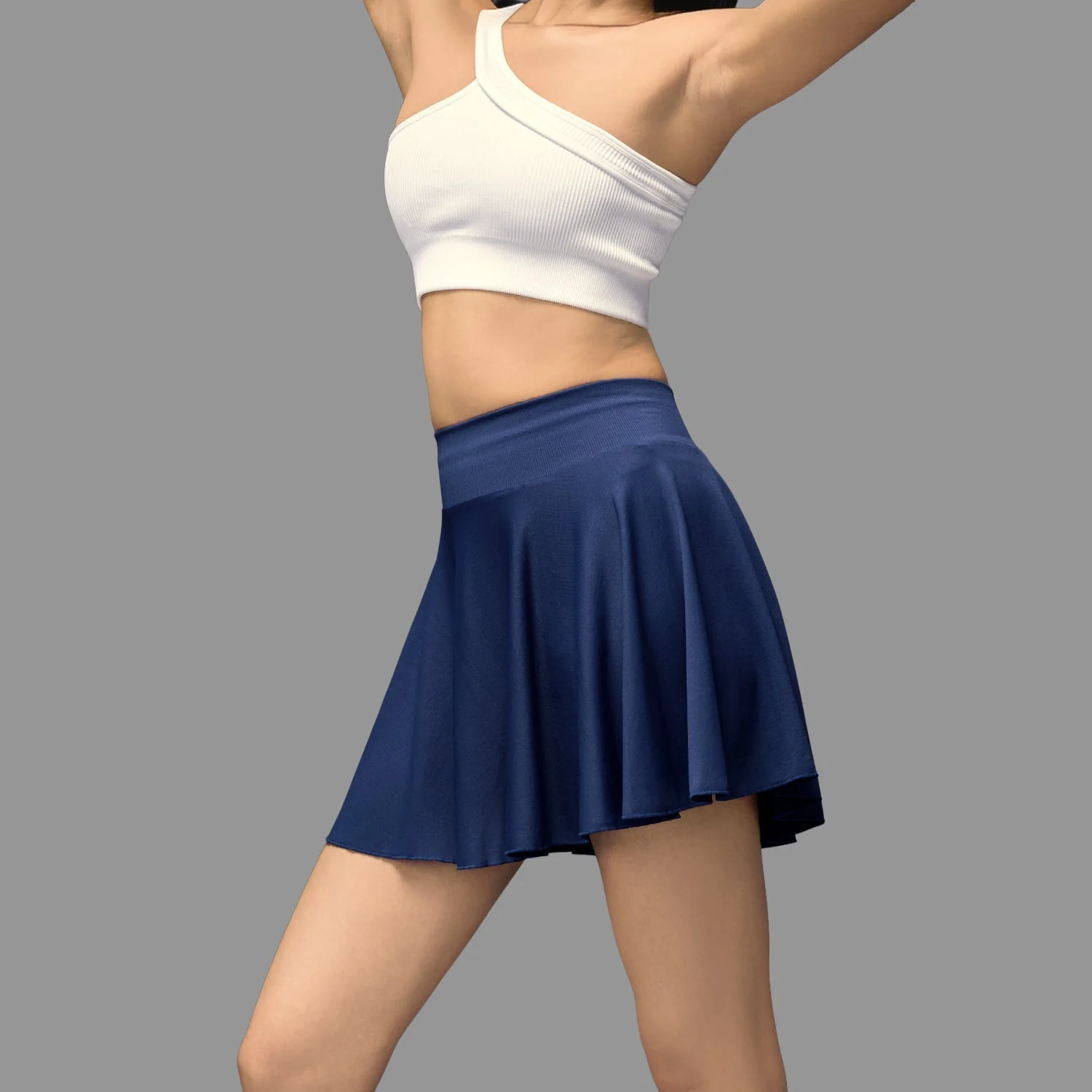 Limitless snatched Flared Skort- Navy Blue - Image 5
