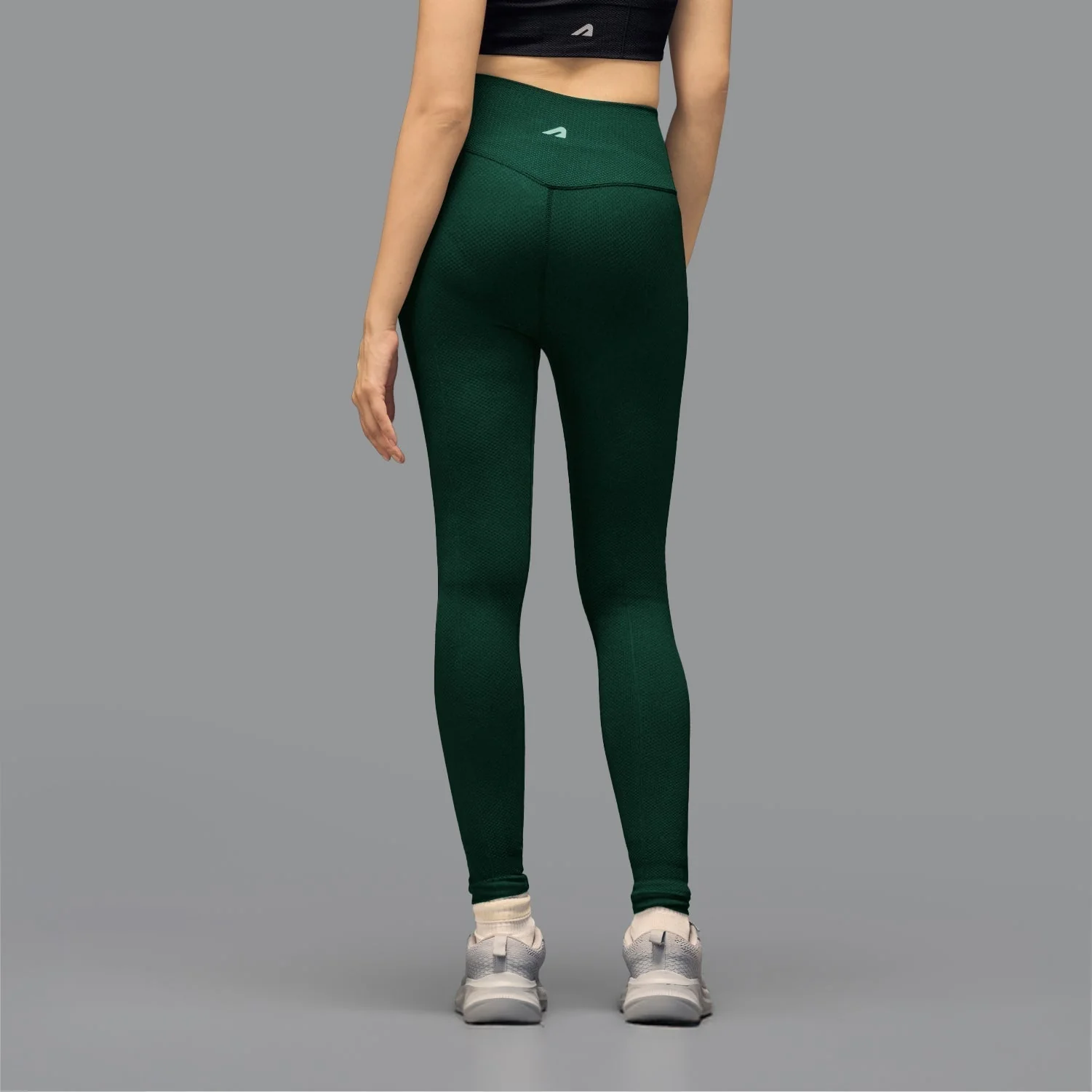 Limitless snatched high waisted diamond legging - Green - Image 2
