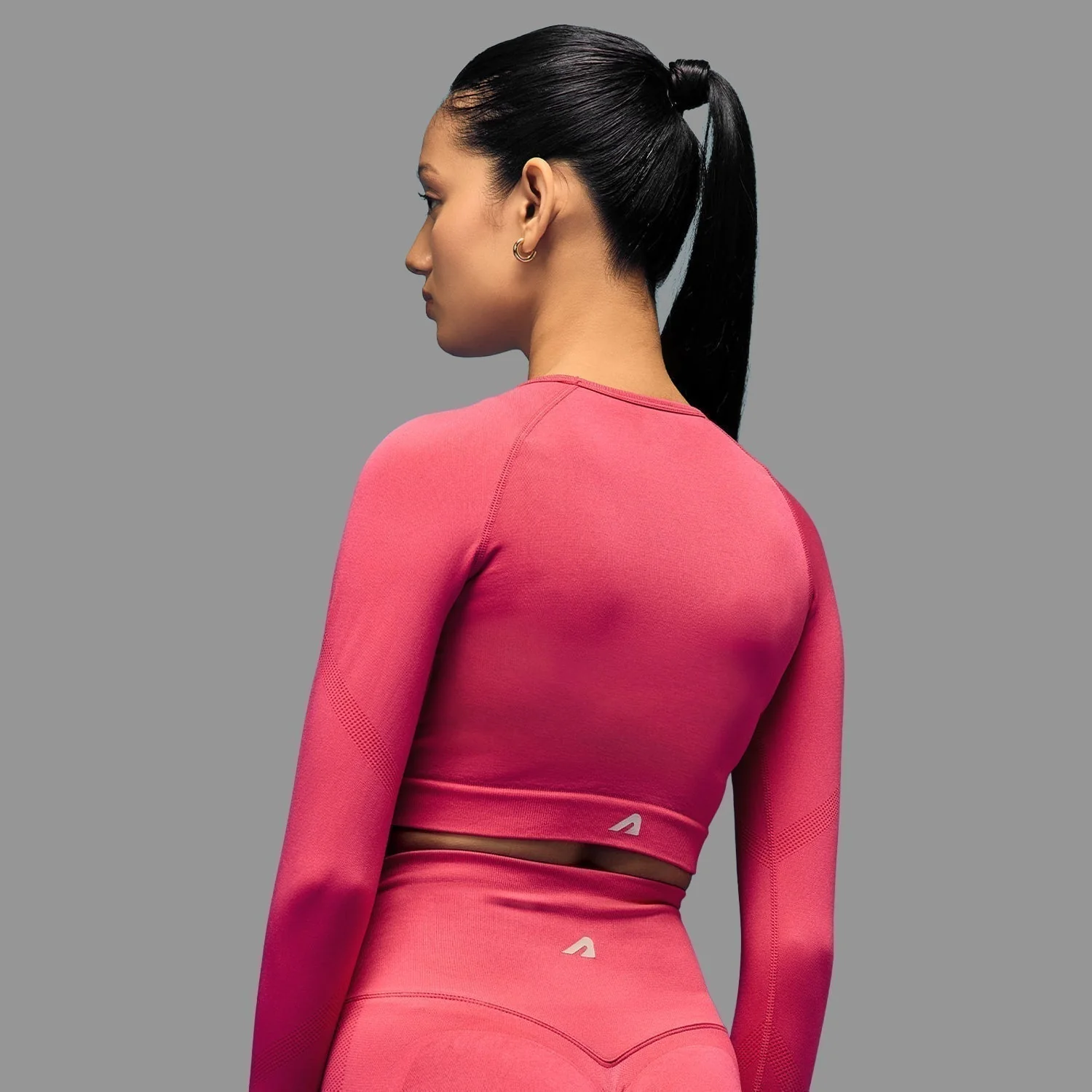 Limitless snatched Long sleeve drop top- Pink - Image 3