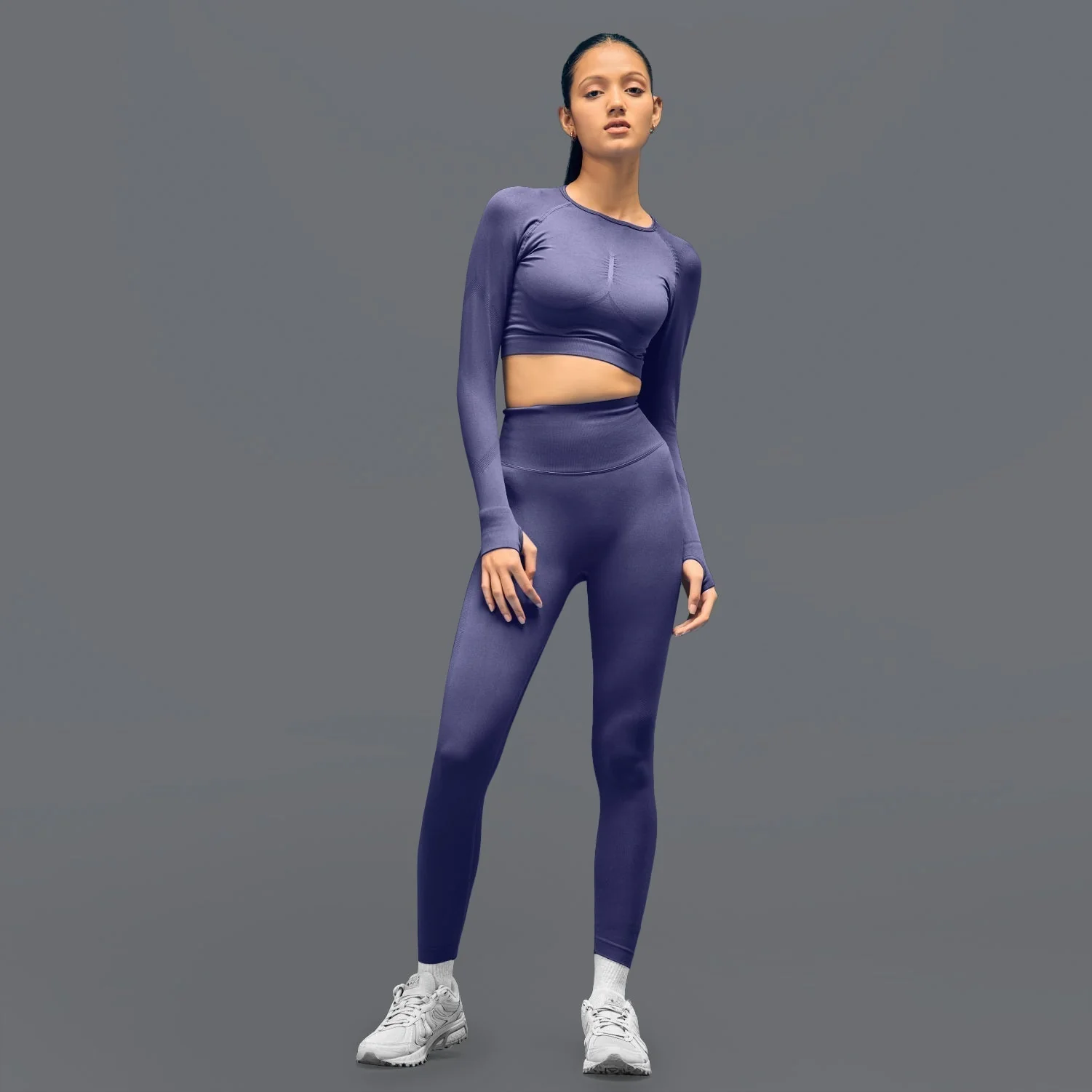 Limitless Snatched Ruched back Legging- Purple - Image 3