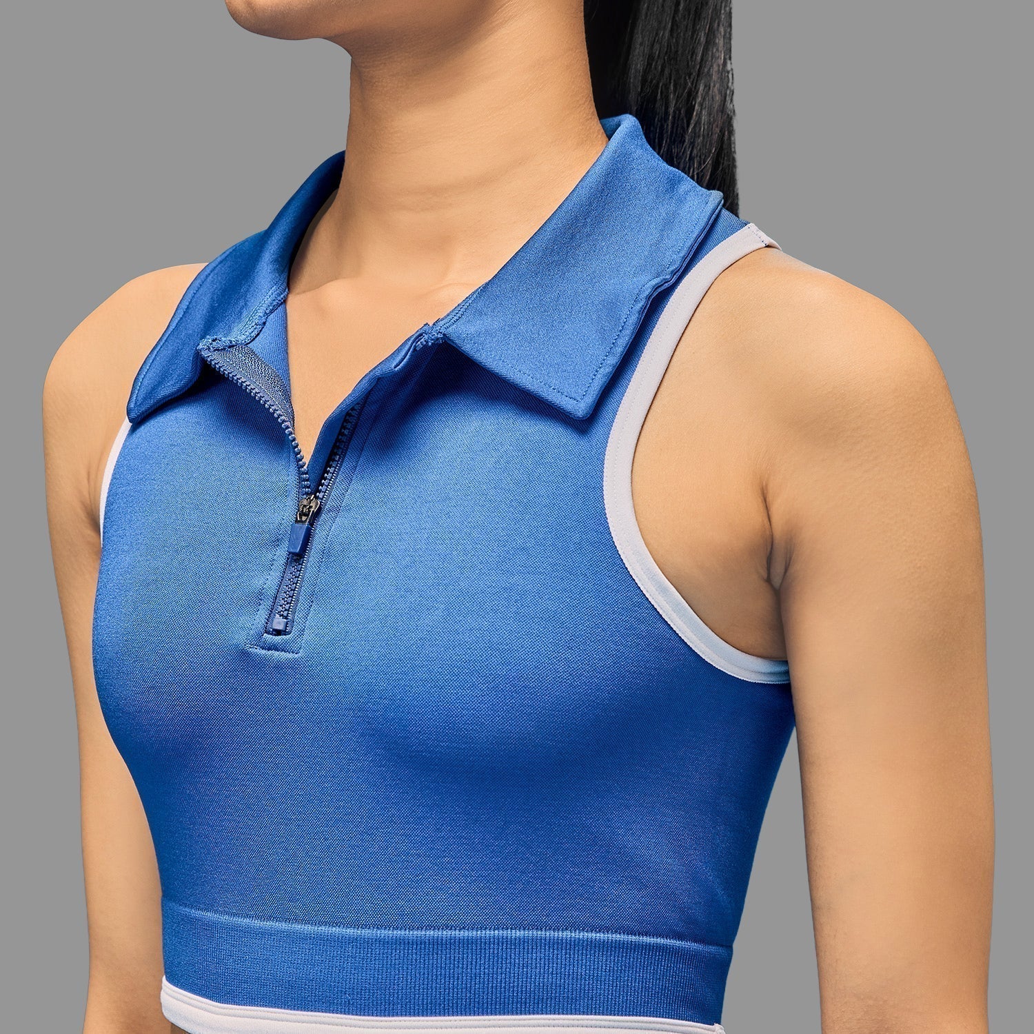 Limitless snatched sleeveless crop top - ROYAL BLUE - Image 4