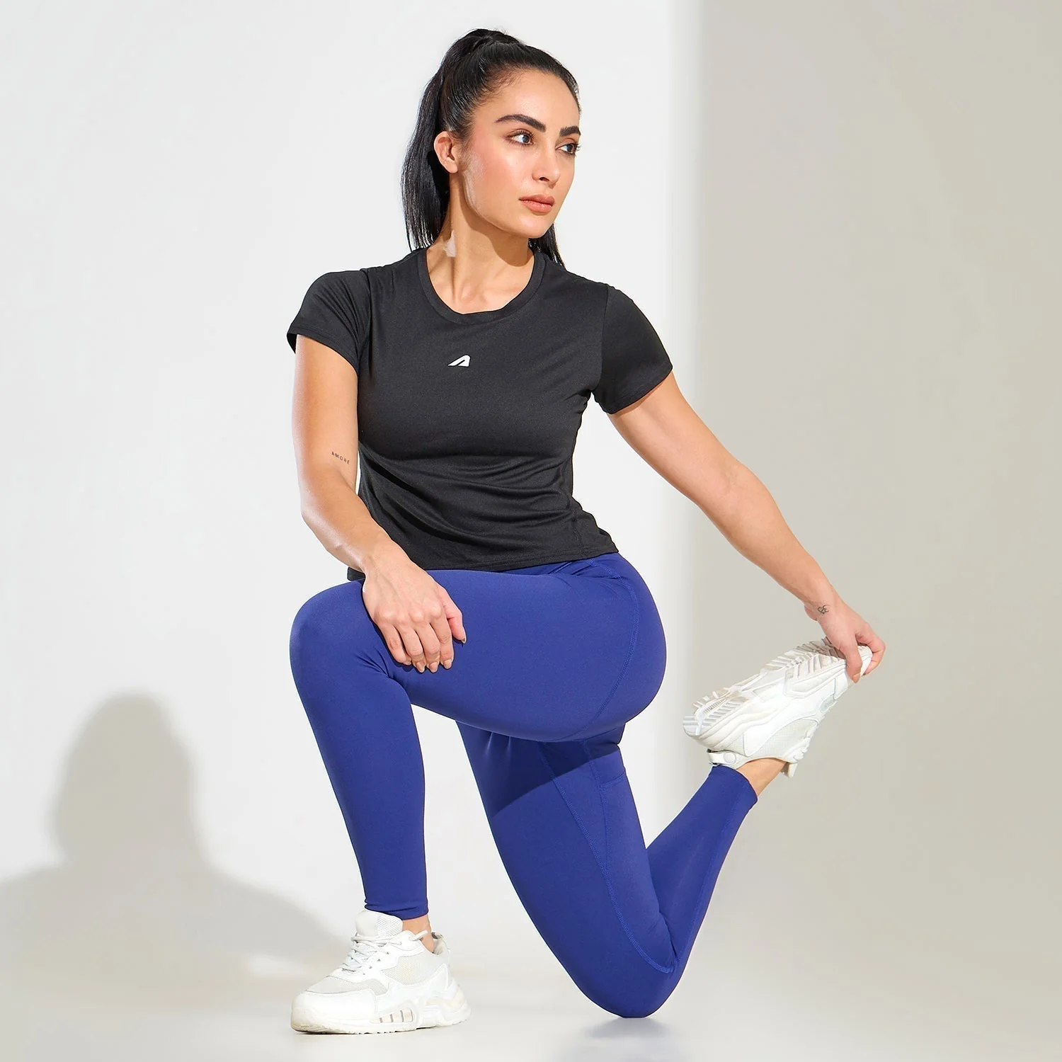 LIMITLESS NYLOFLEX HIGH RISE TIGHTS - Navy - Image 4