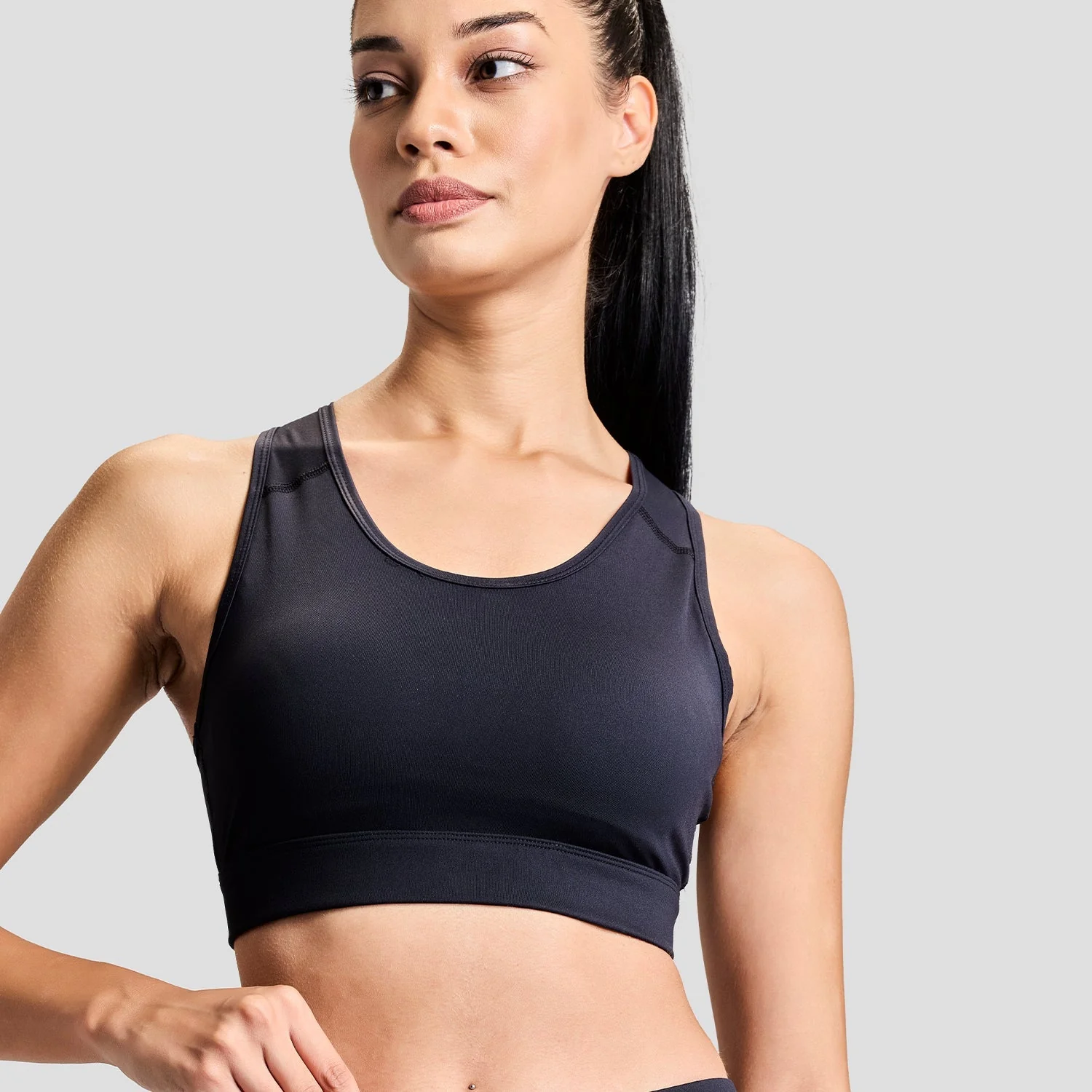 Limitless Womens Sports Bra - Black - Image 7