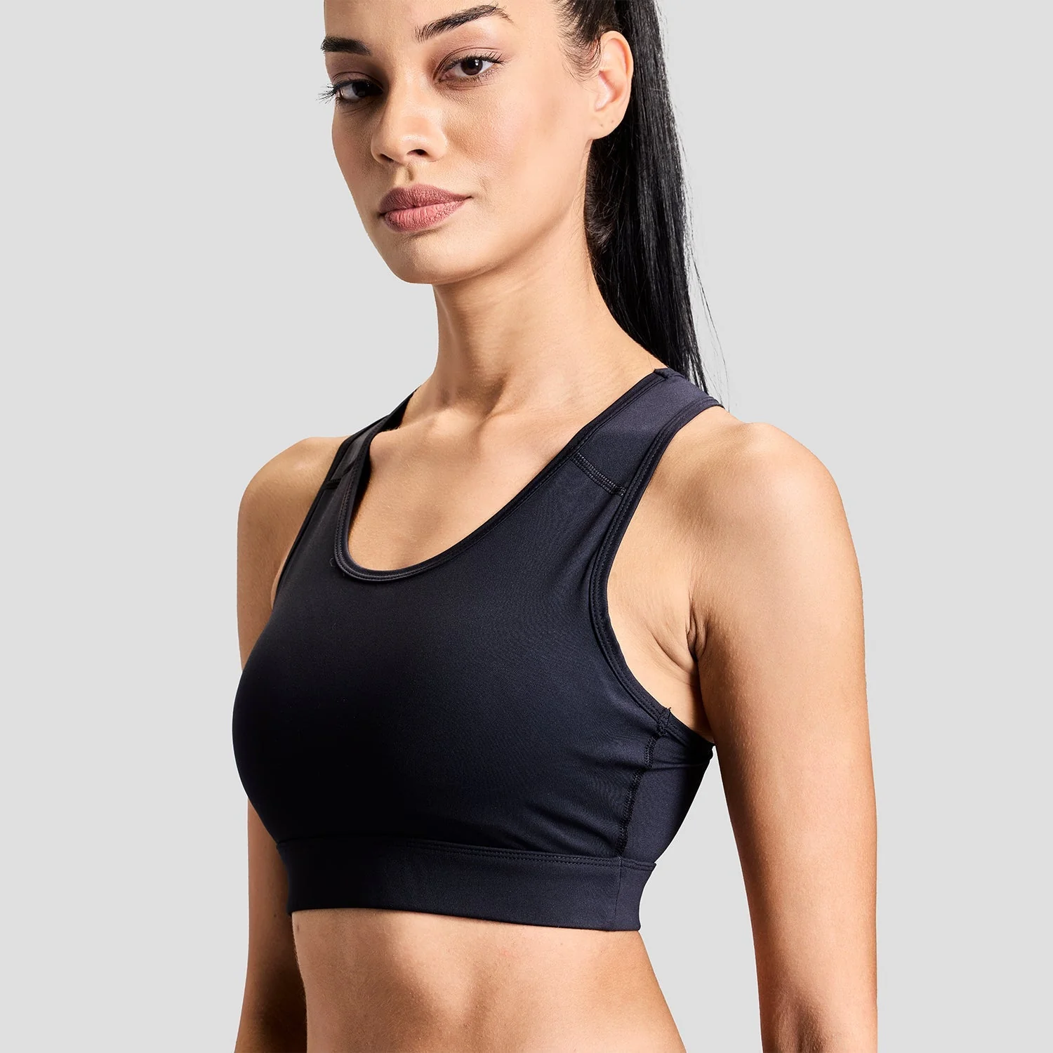 Limitless Womens Sports Bra - Black - Image 8